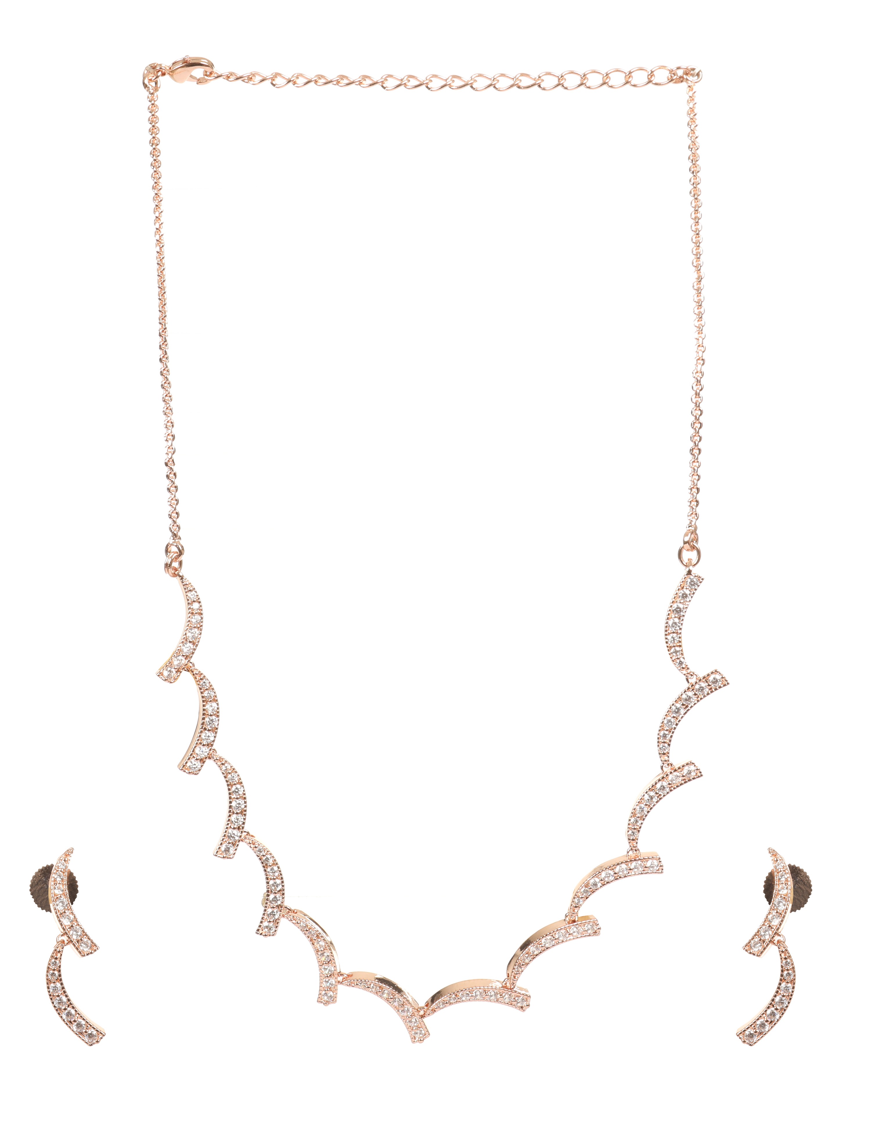 The Nila Gold Plated Designer Necklace Set