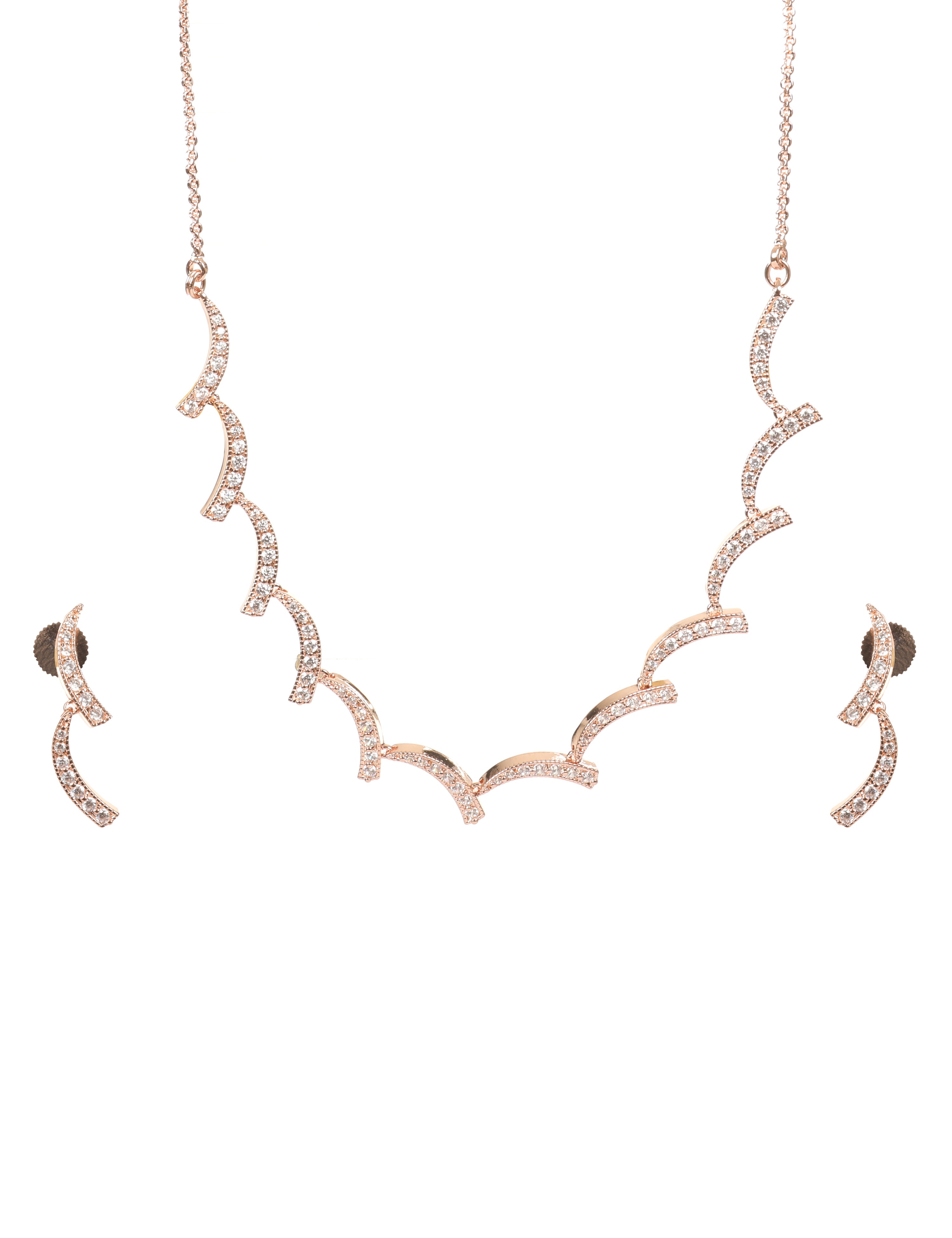 The Nila Gold Plated Designer Necklace Set