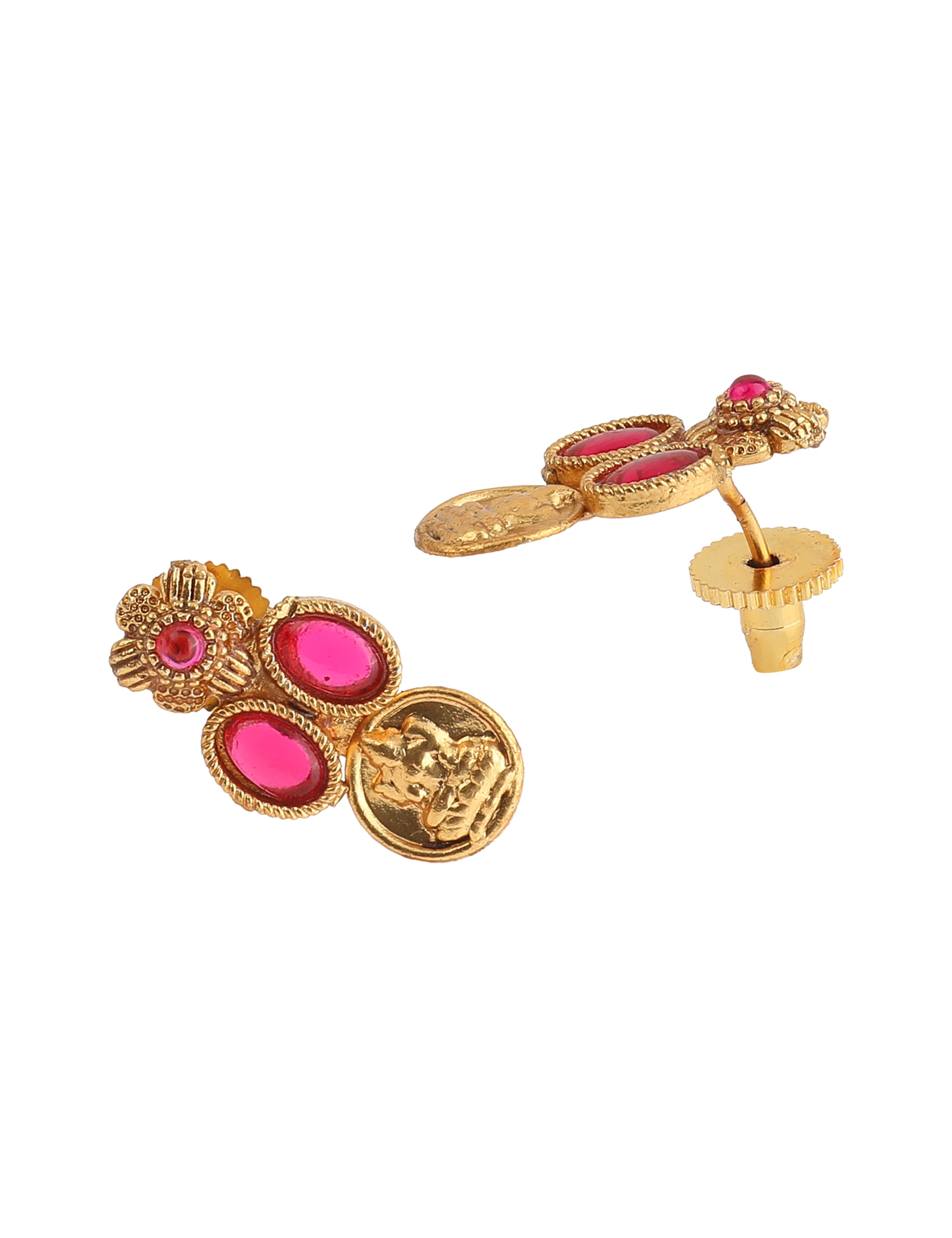 The Nila Gold Plated Small Coin Necklace Set