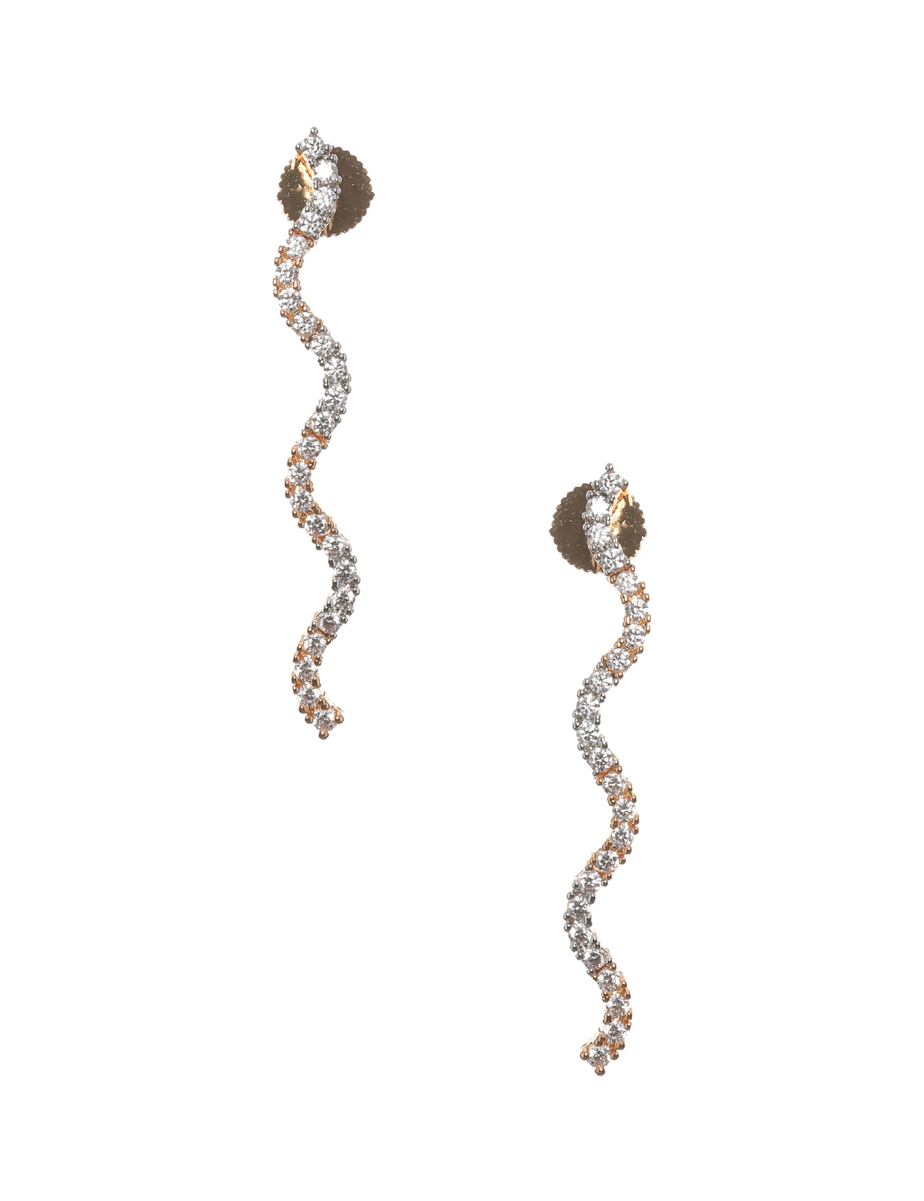 The Nila Gold Plated Designer Wave Necklace Set