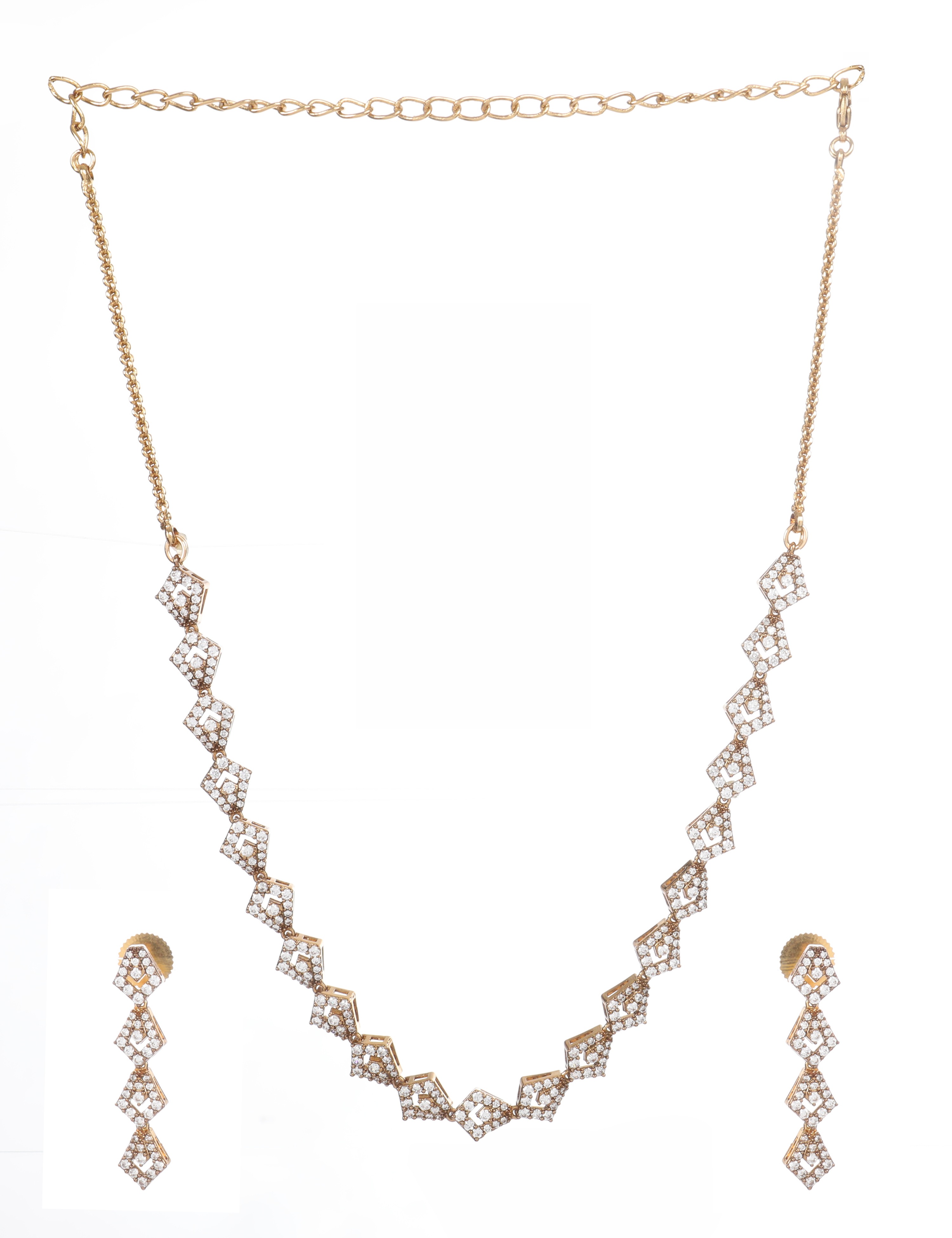 The Nila Gold Plated Designer Princess Necklace Set