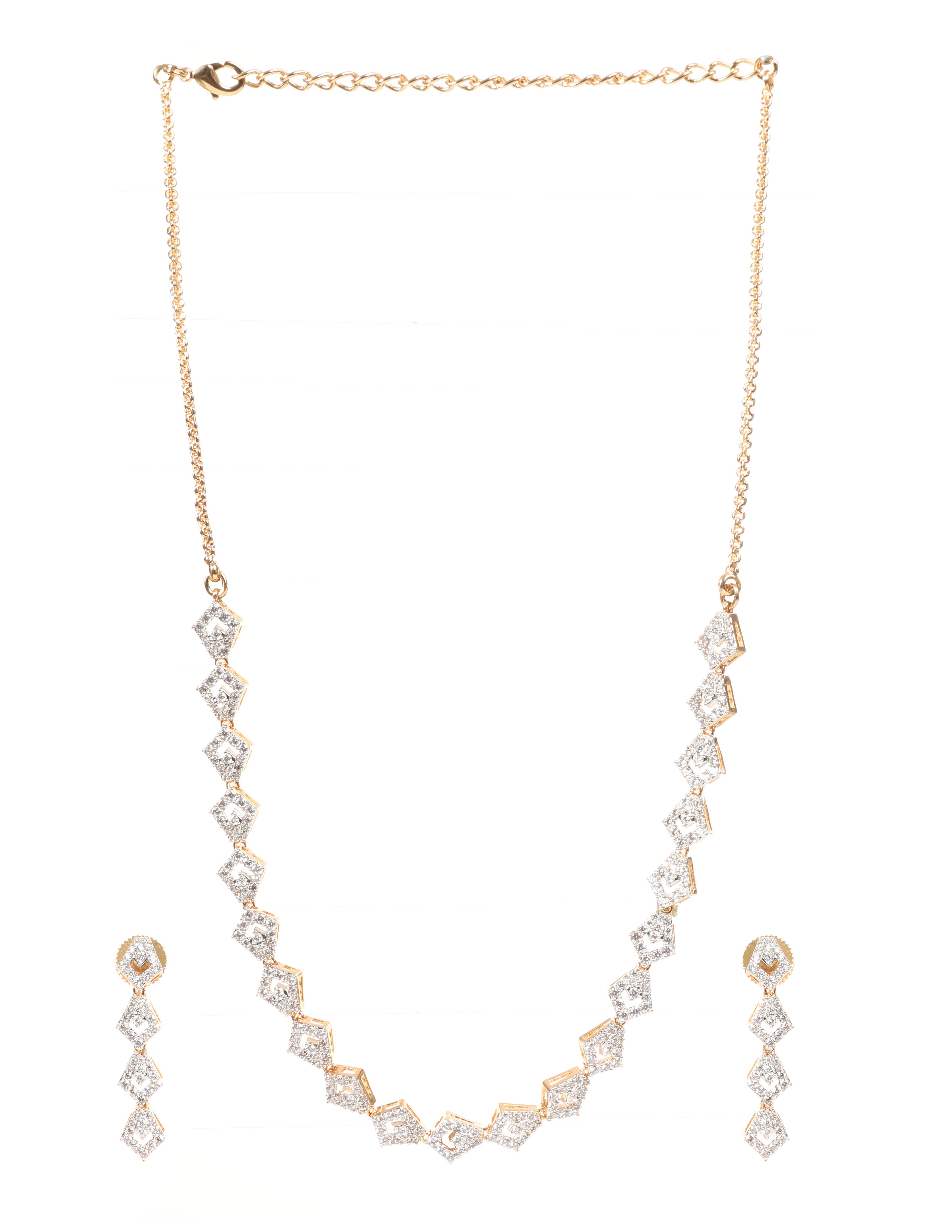 The Nila Gold Plated Designer Princess Necklace Set
