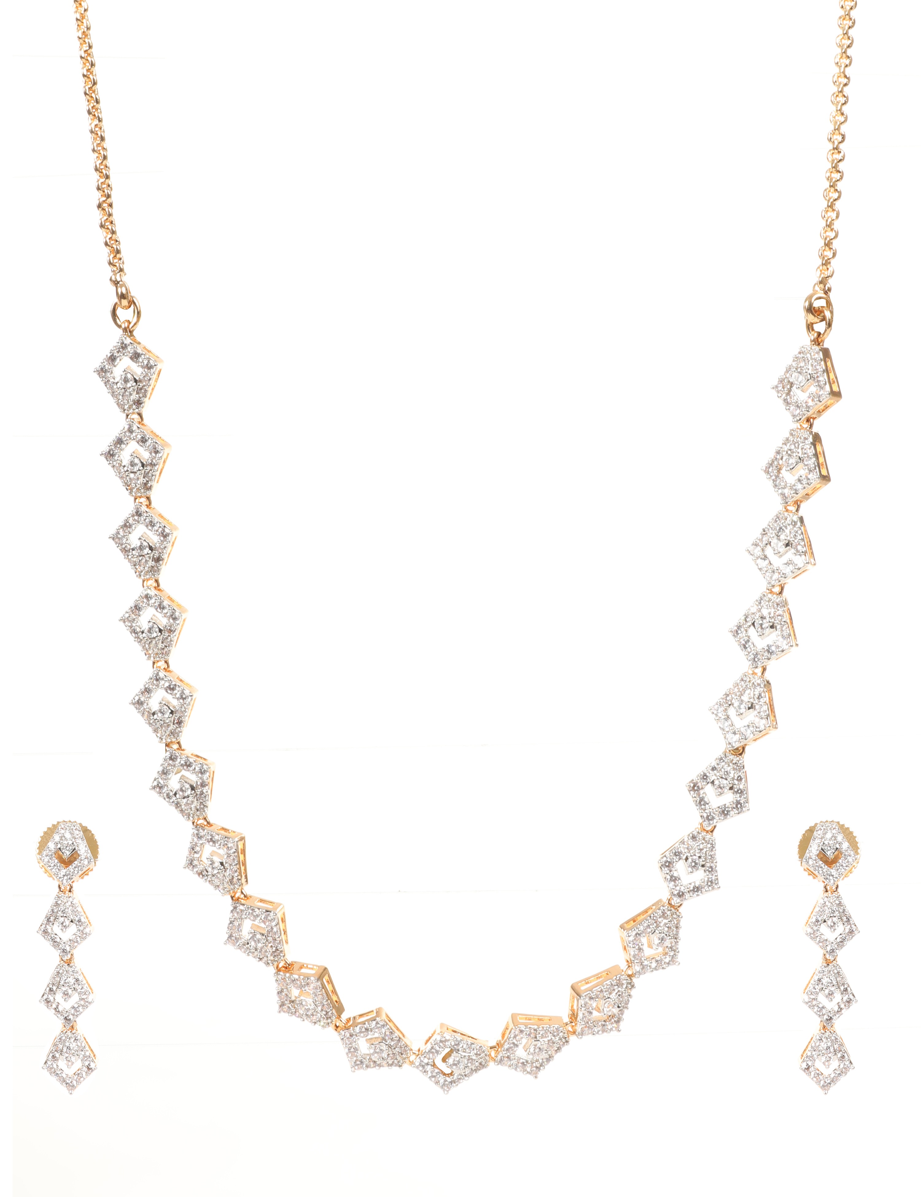 The Nila Gold Plated Designer Princess Necklace Set