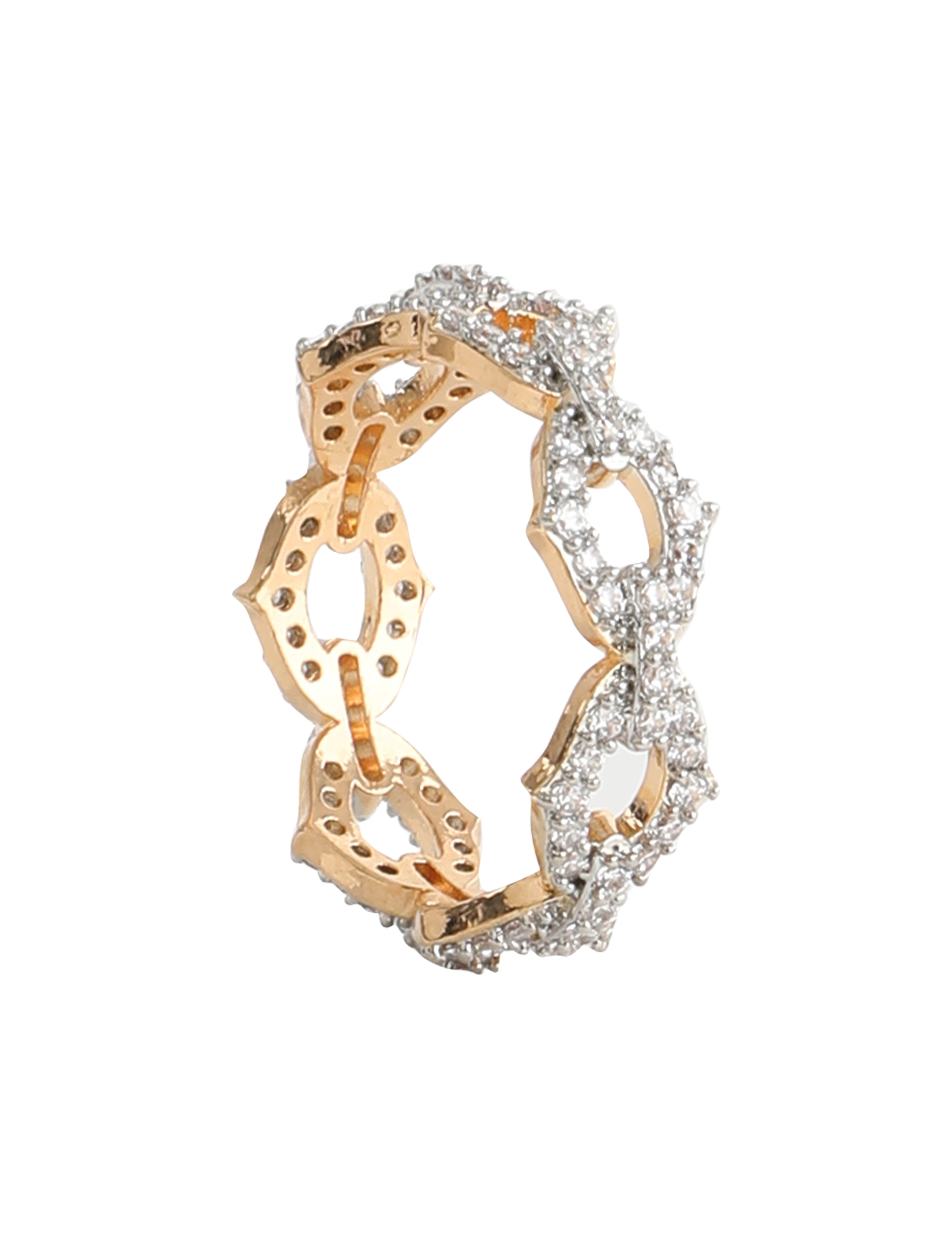 The Nila Gold Plated Deisgner Finger Ring