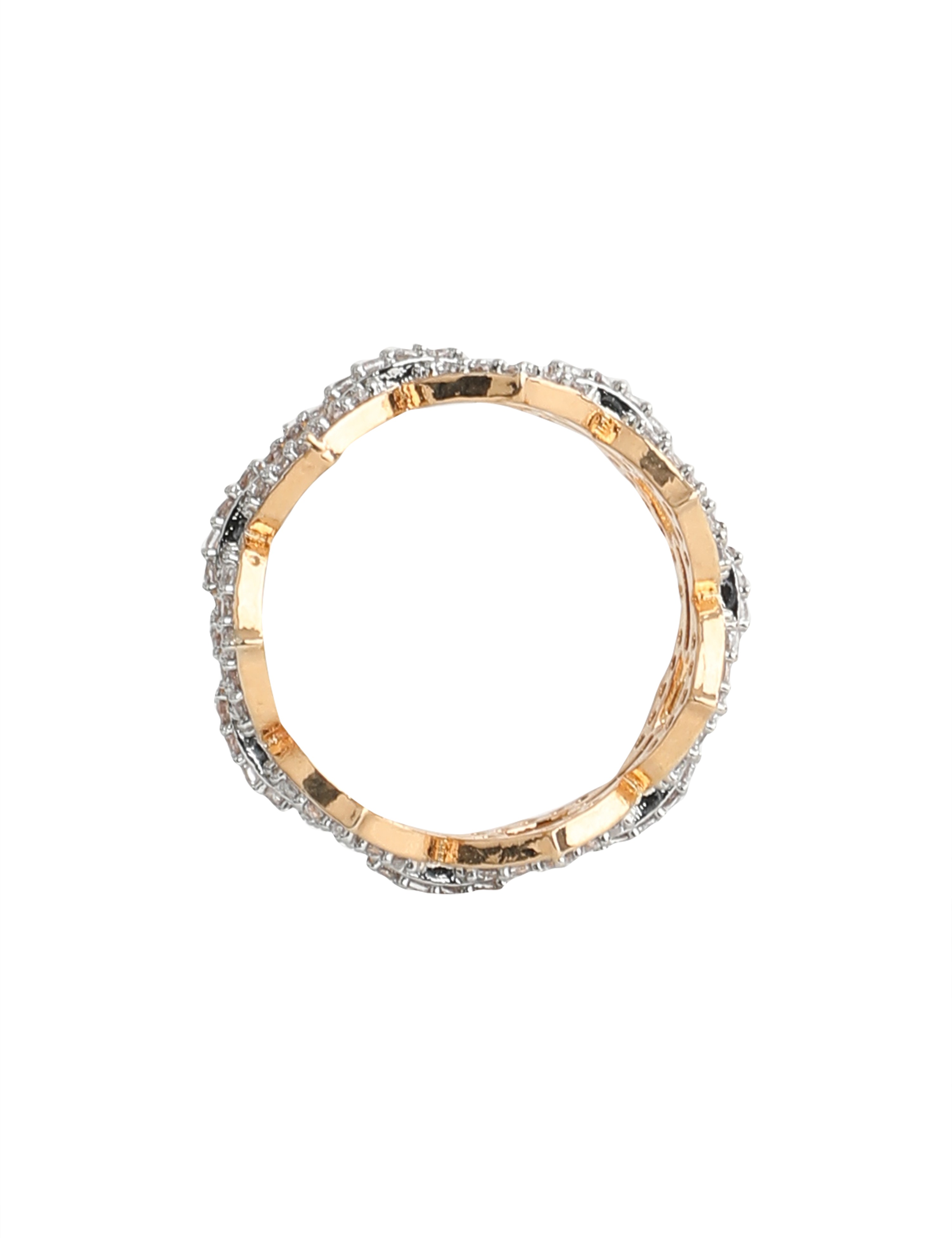 The Nila Gold Plated Deisgner Finger Ring