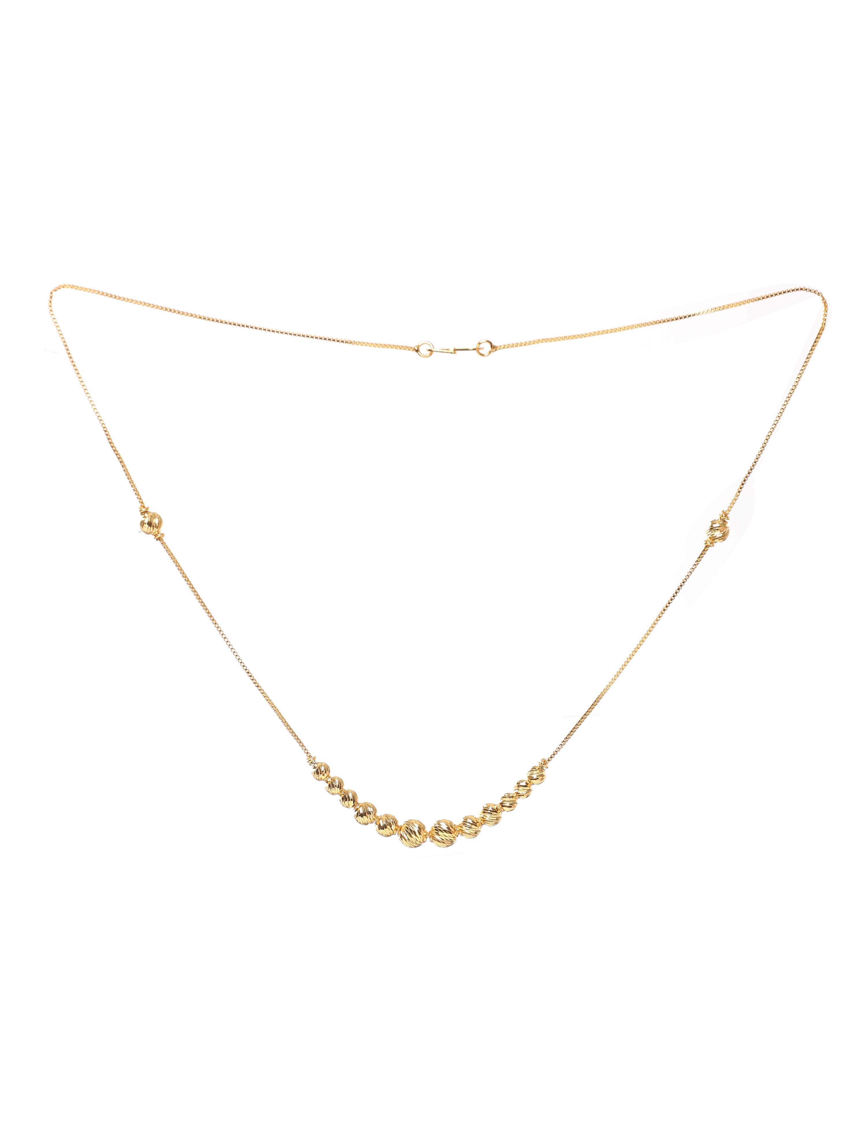 The Nila Gold Plated Small Bead Chain