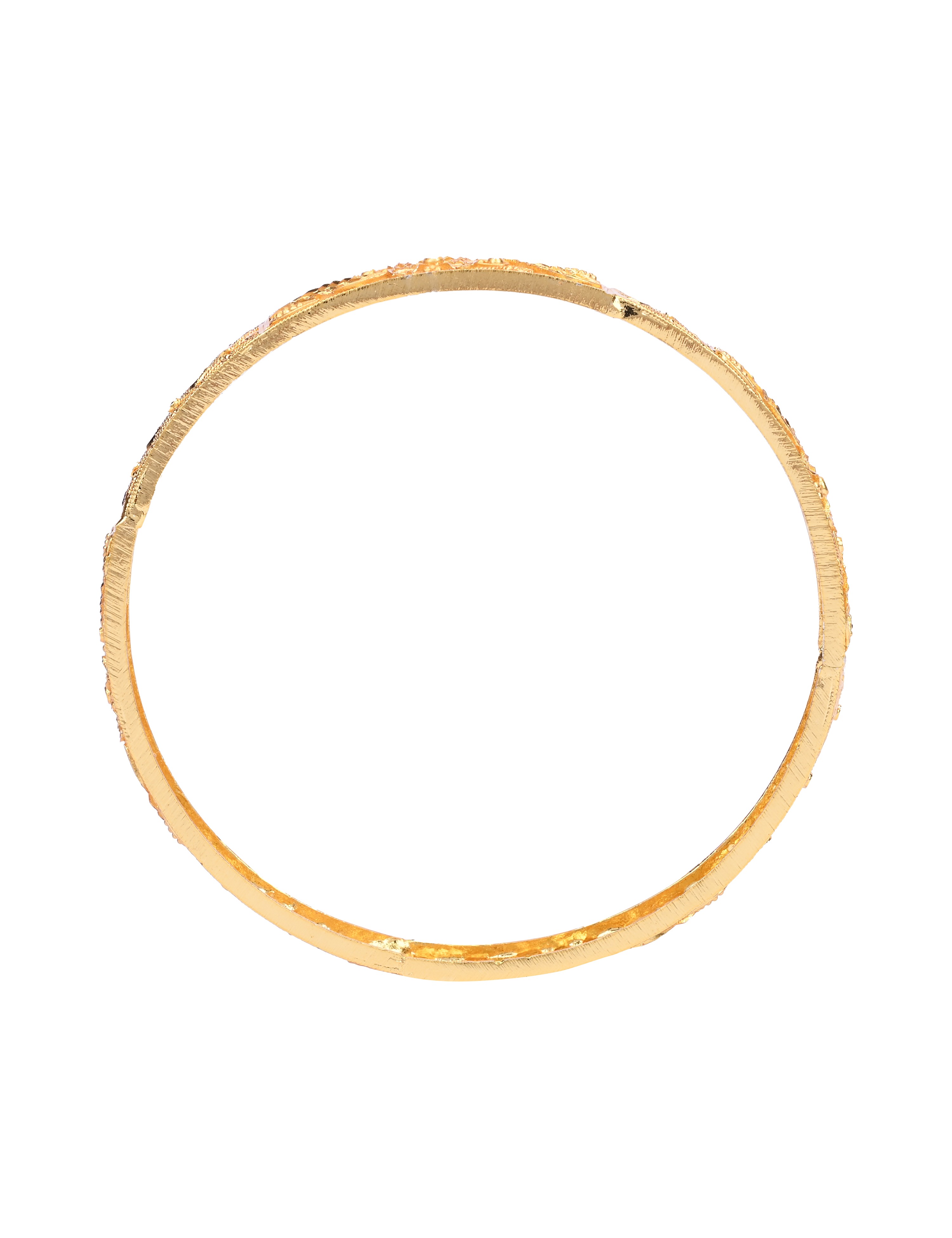 The Nila Gold Forming Plain Bangles