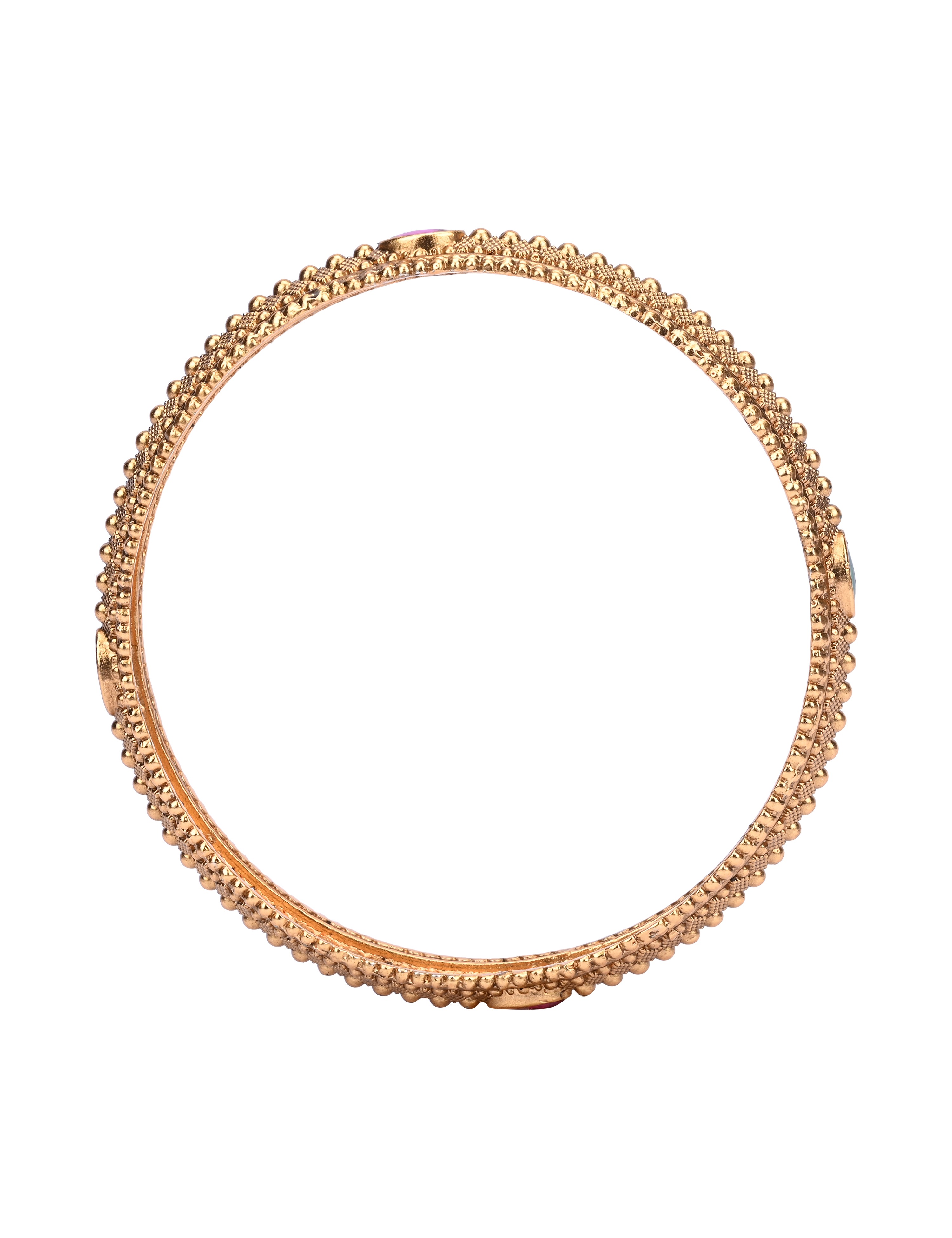 The Nila Gold Plated Ethnic Bangles