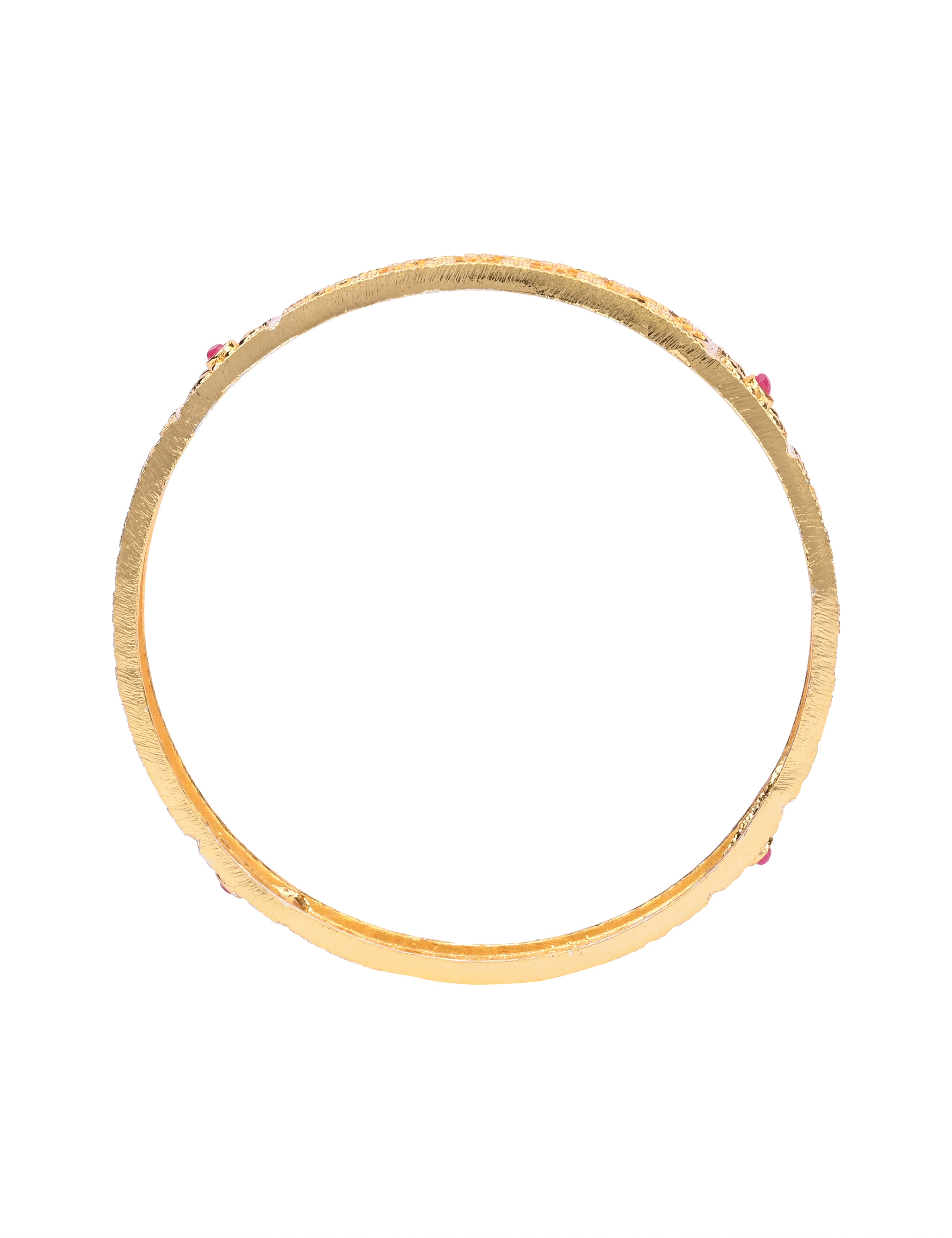 The Nila Gold Forming Plain Bangles