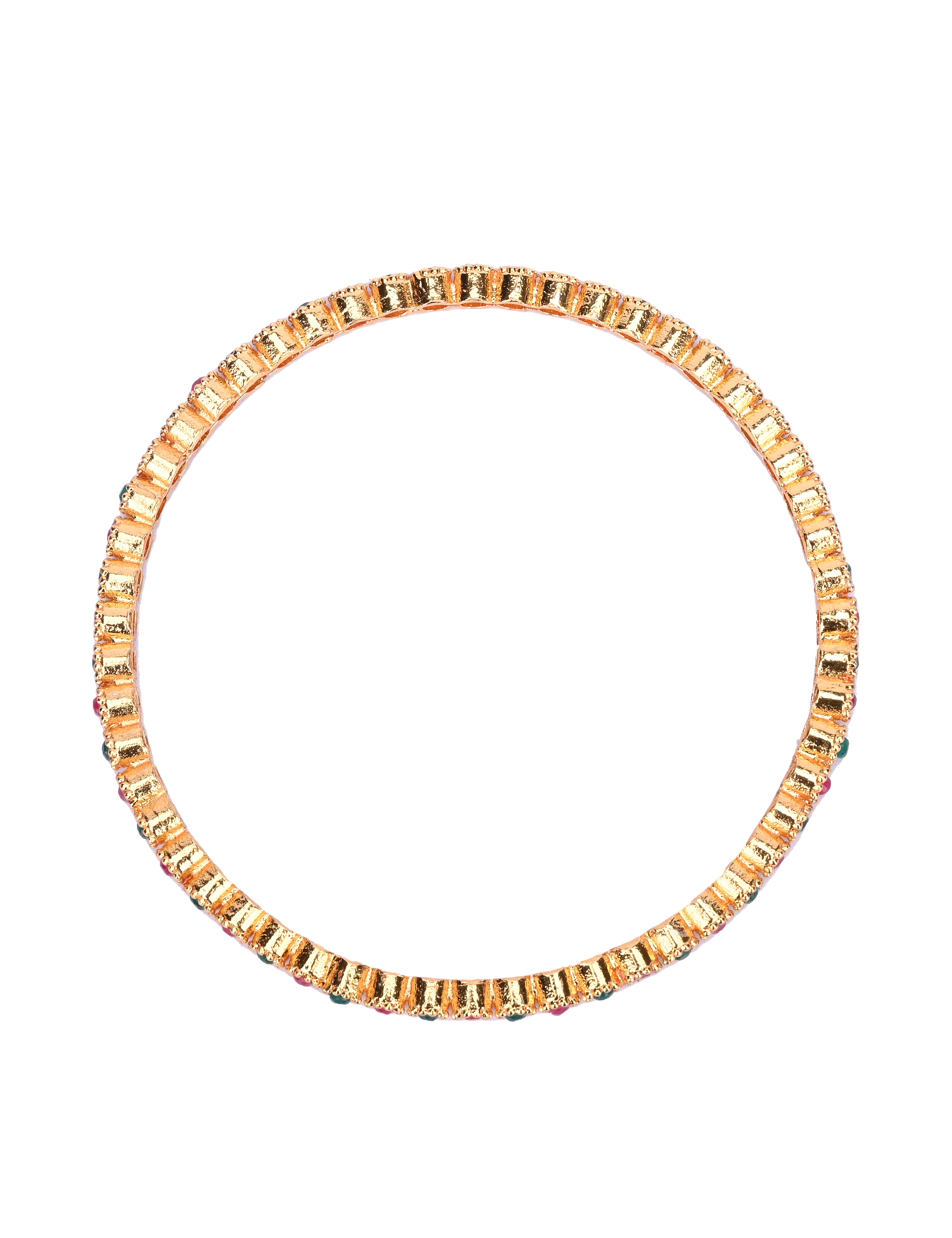 The Nila Gold Plated Kundan Bangles