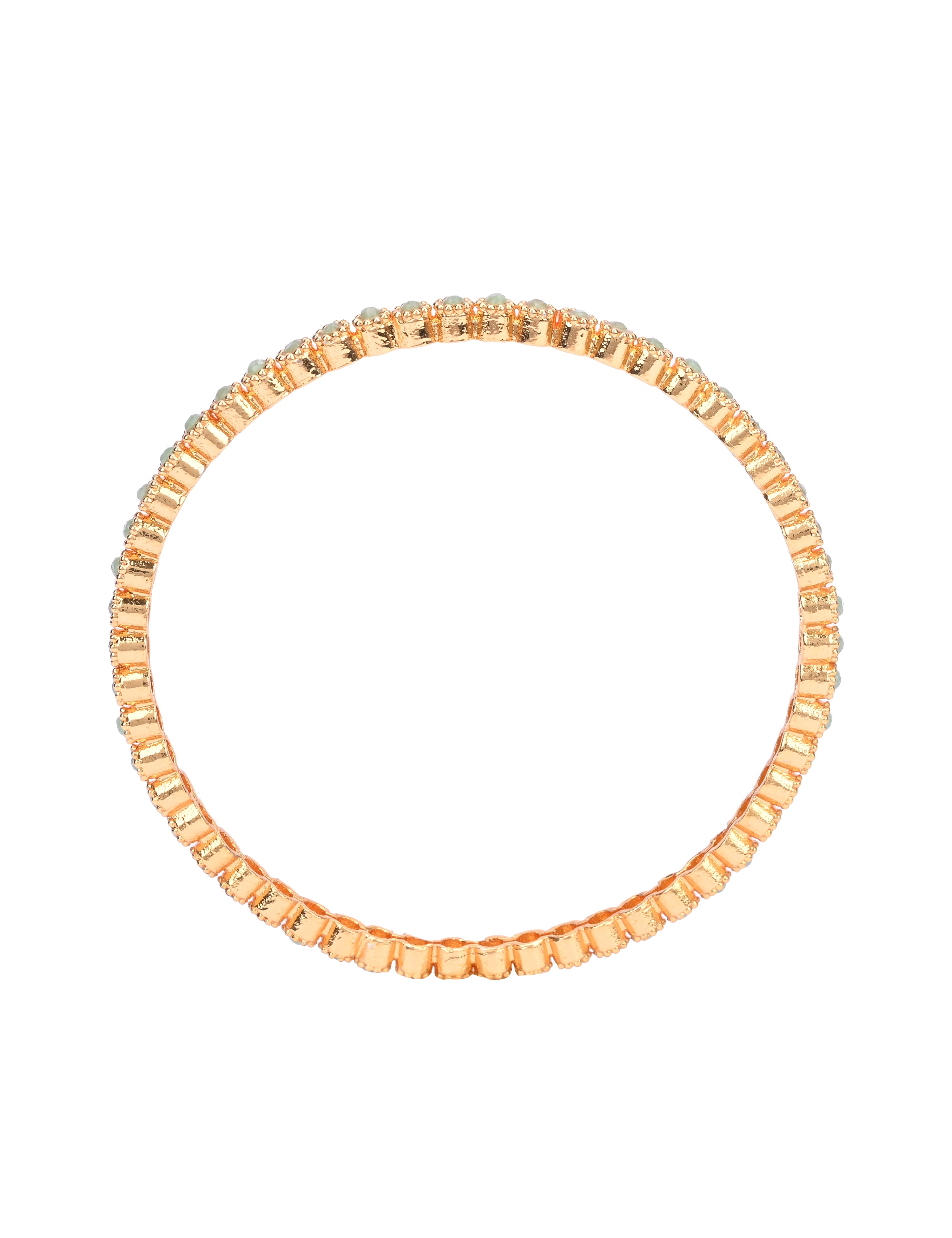 The Nila Gold Plated Kundan Bangles