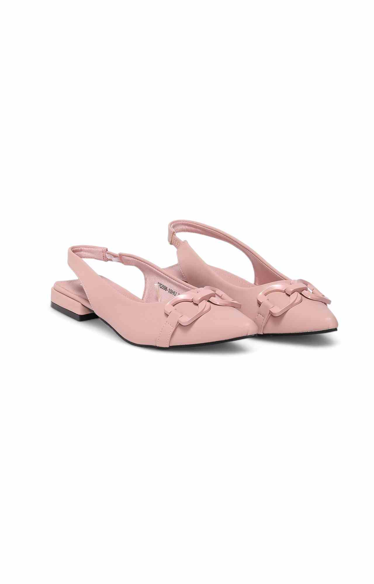 Women Pink PU Fashion Flat Stylish Sandals