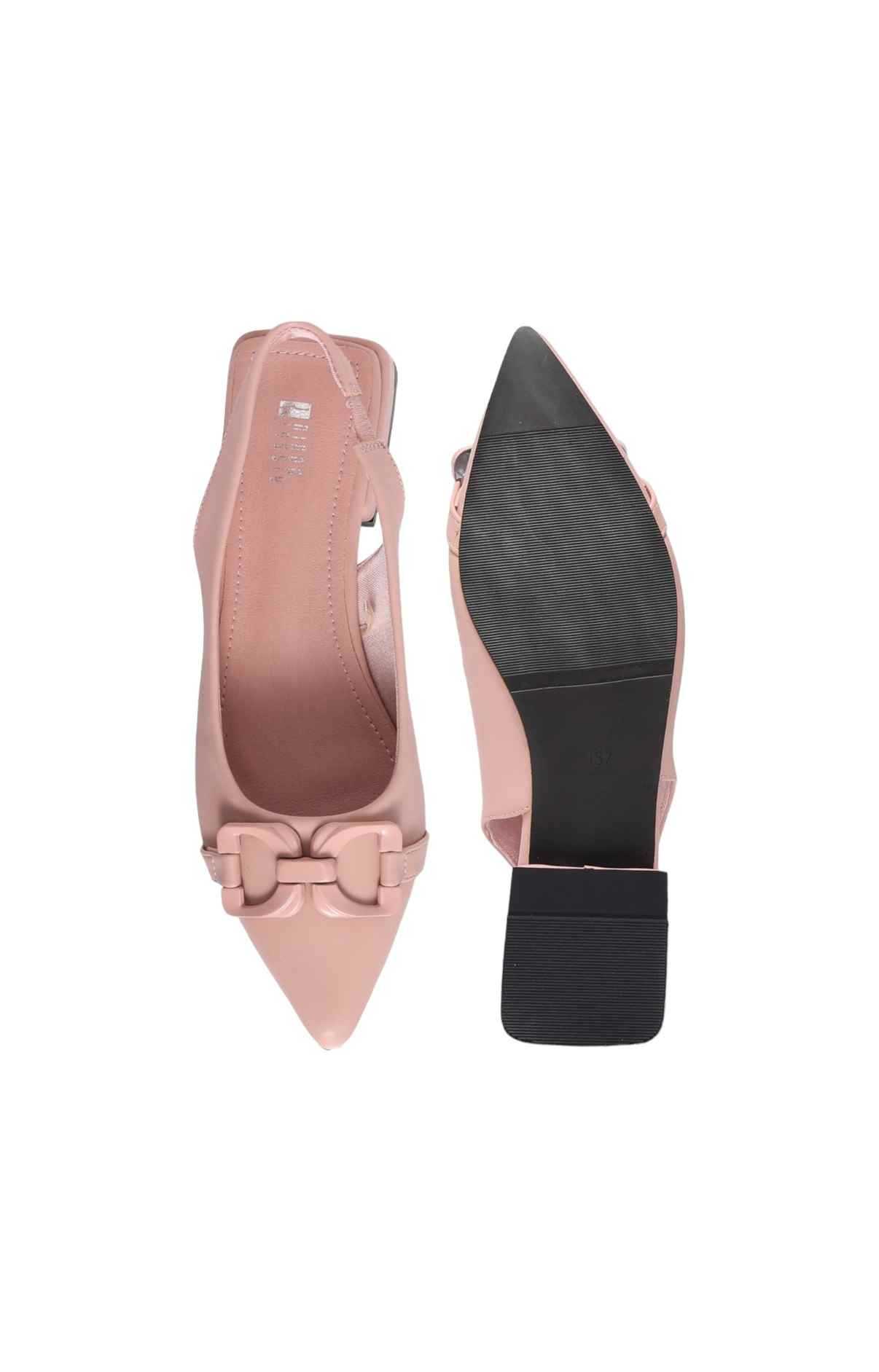 Women Pink PU Fashion Flat Stylish Sandals