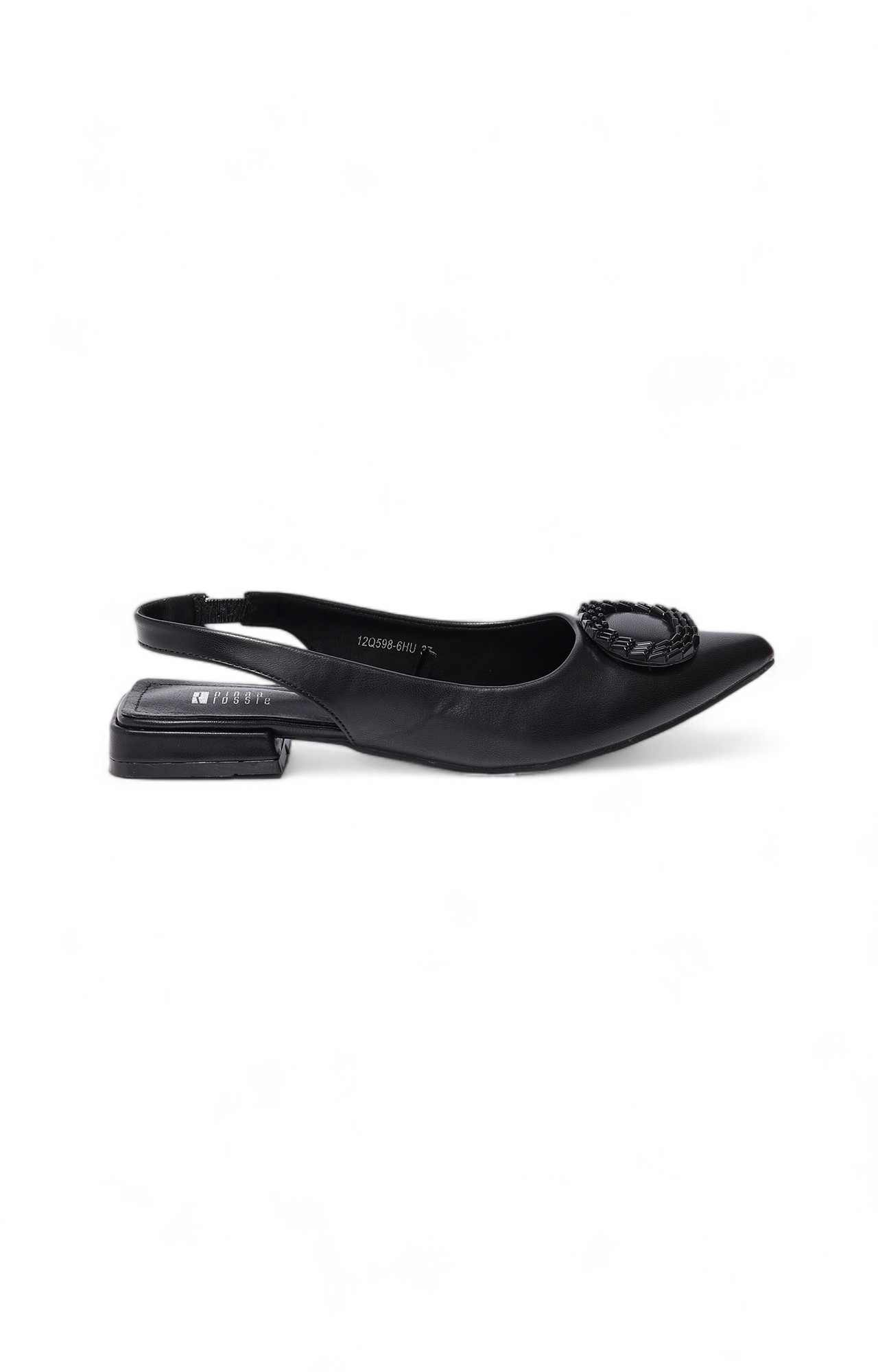 Women Black PU Stylish Sandals