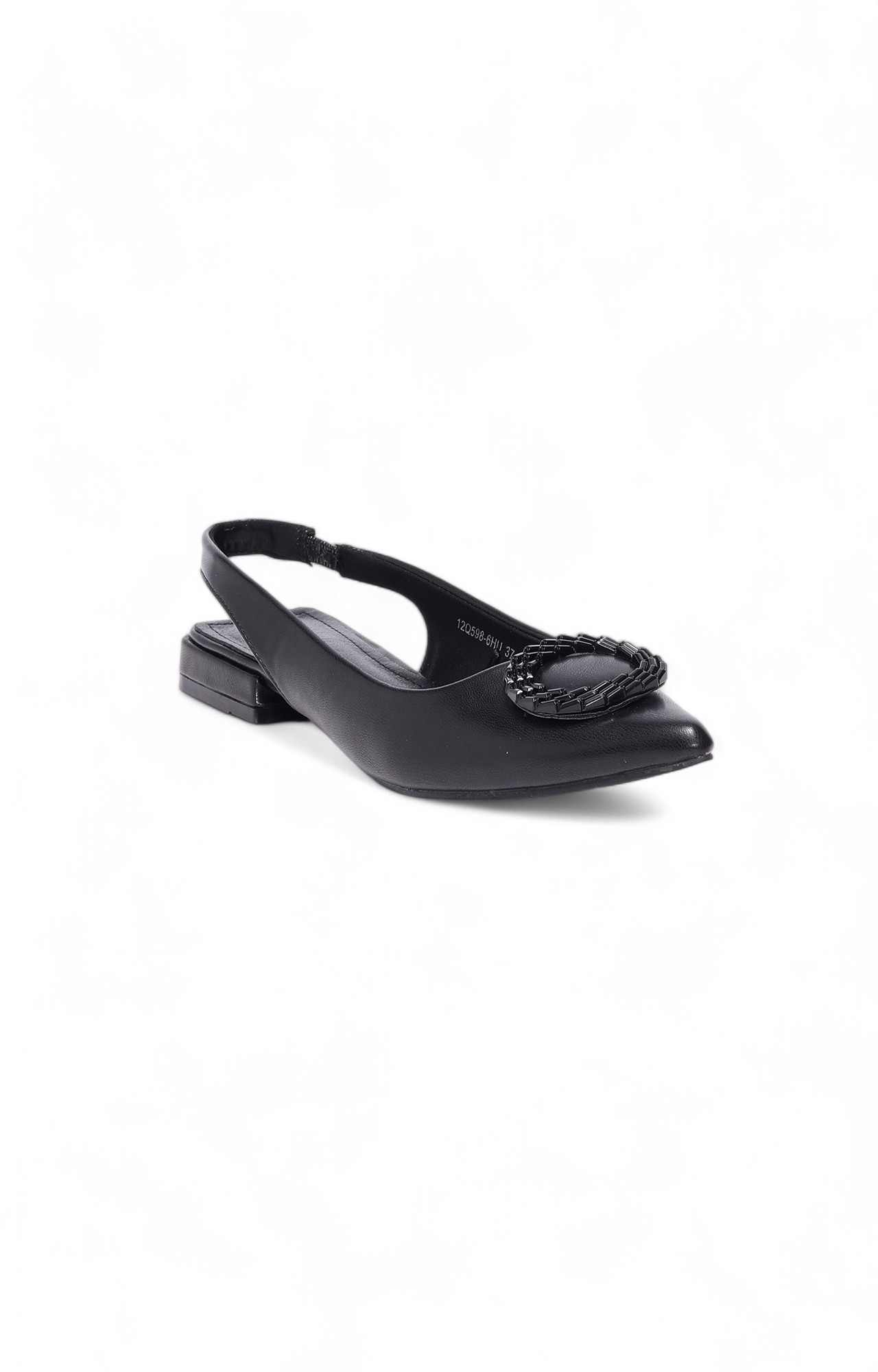 Women Black PU Stylish Sandals