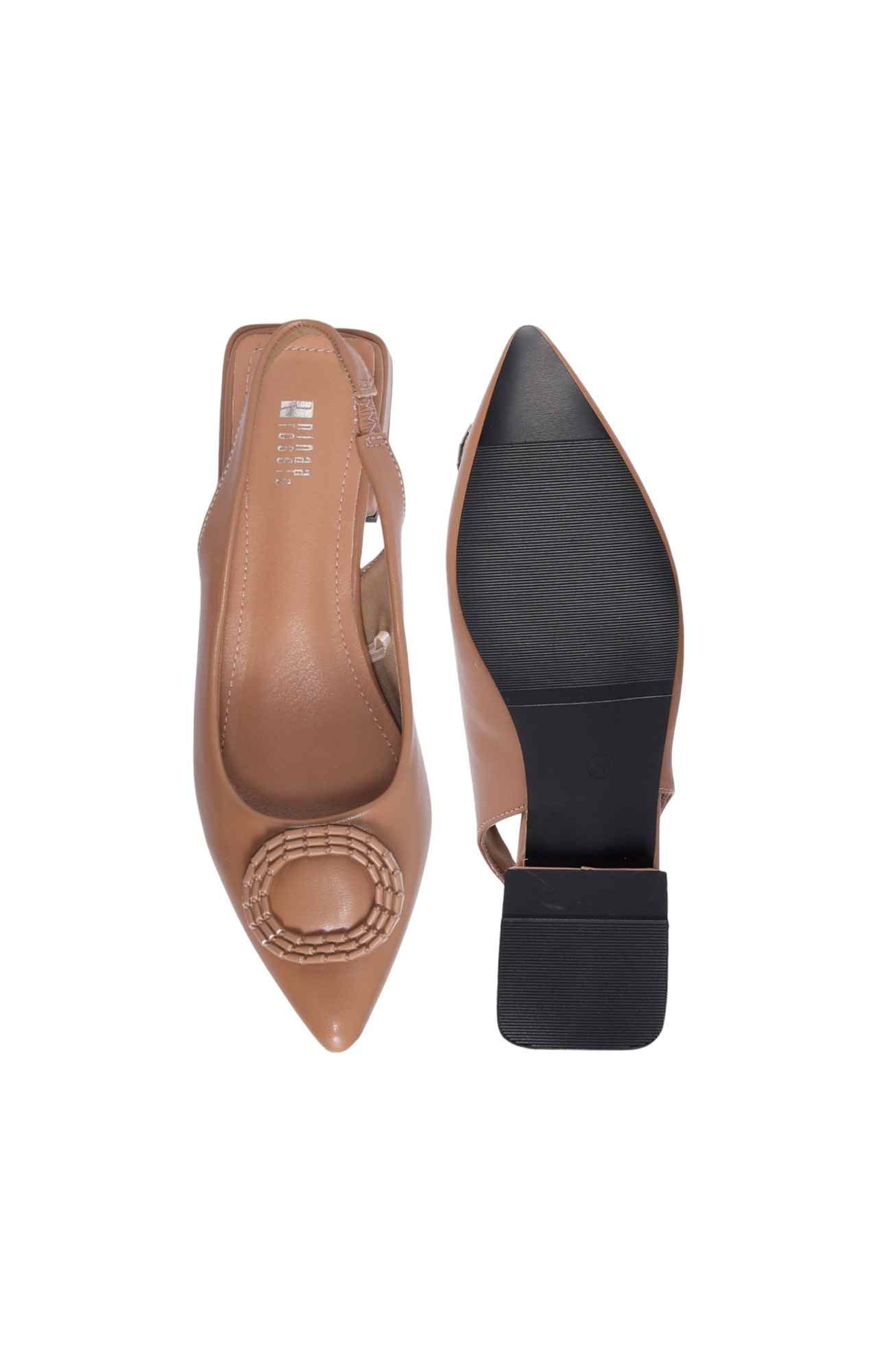 Women Khaki PU Stylish Sandals