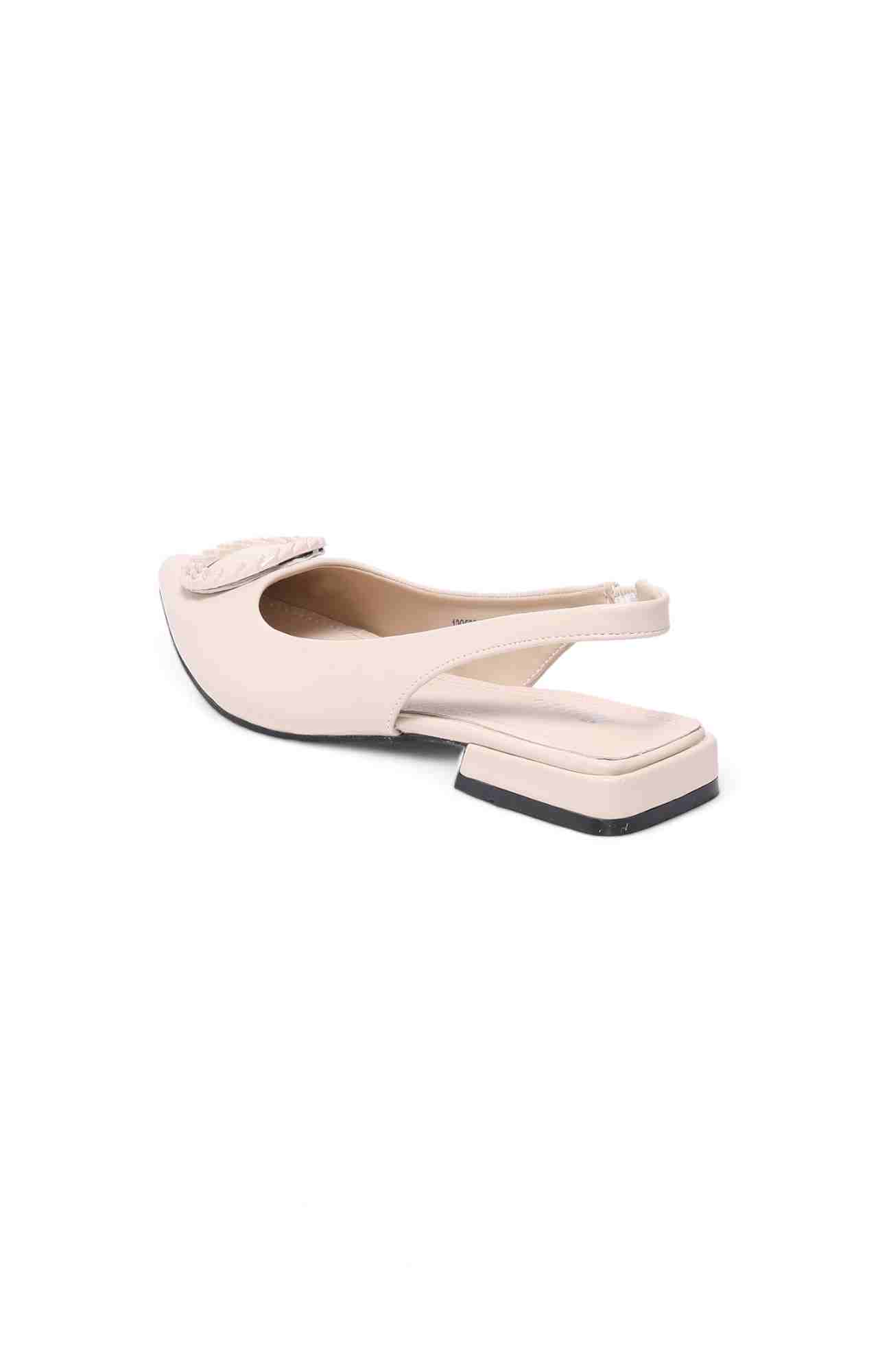 Women Off White Cream PU Stylish Sandals