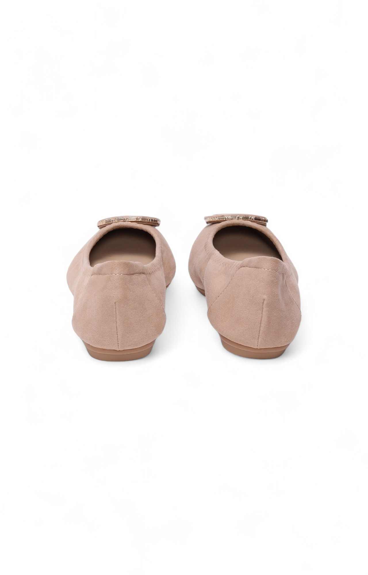 Women Beige Fabric Shoes Ballerinas
