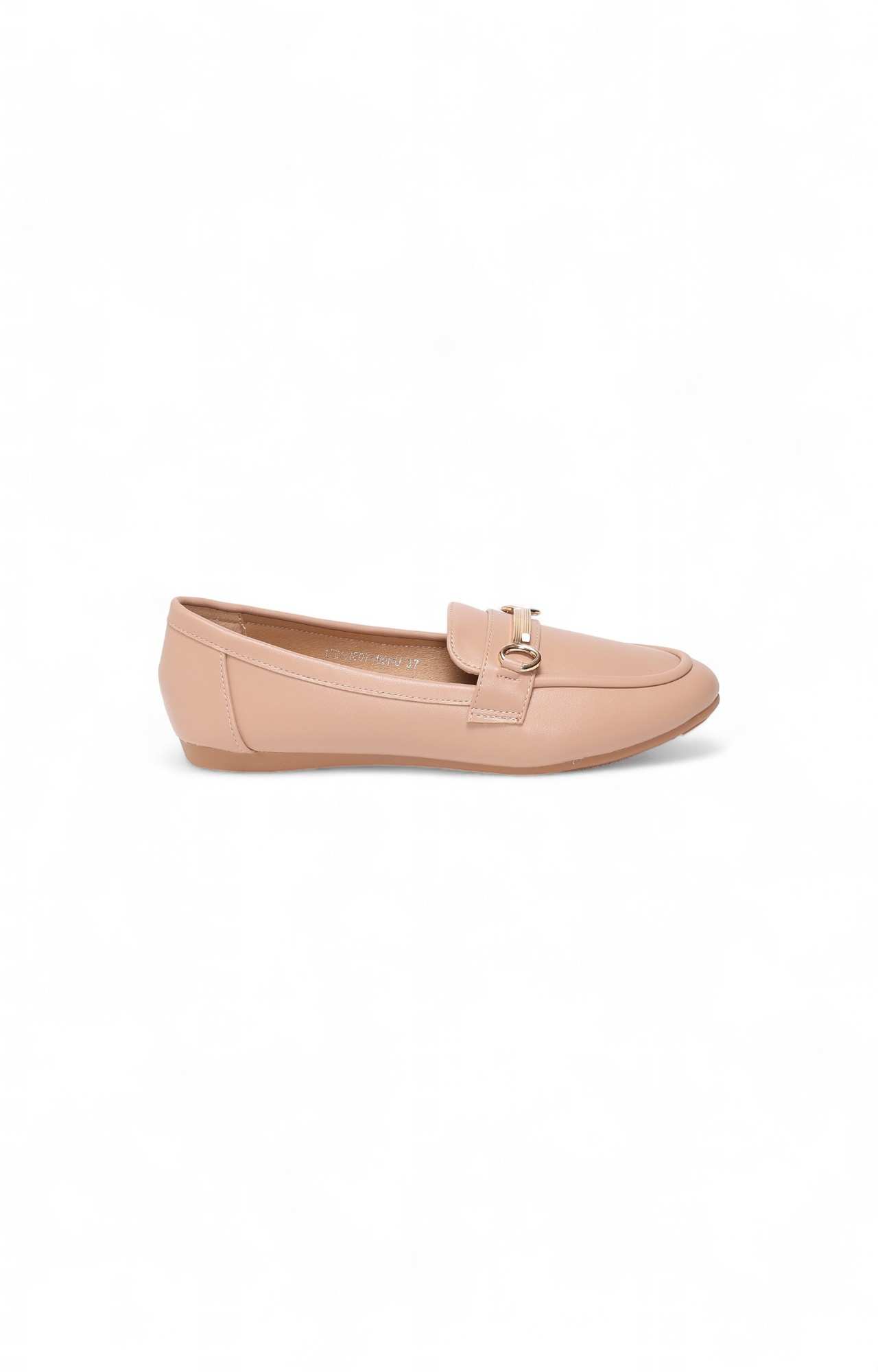 Women Pink Ballerina Flats with Metal Detailing