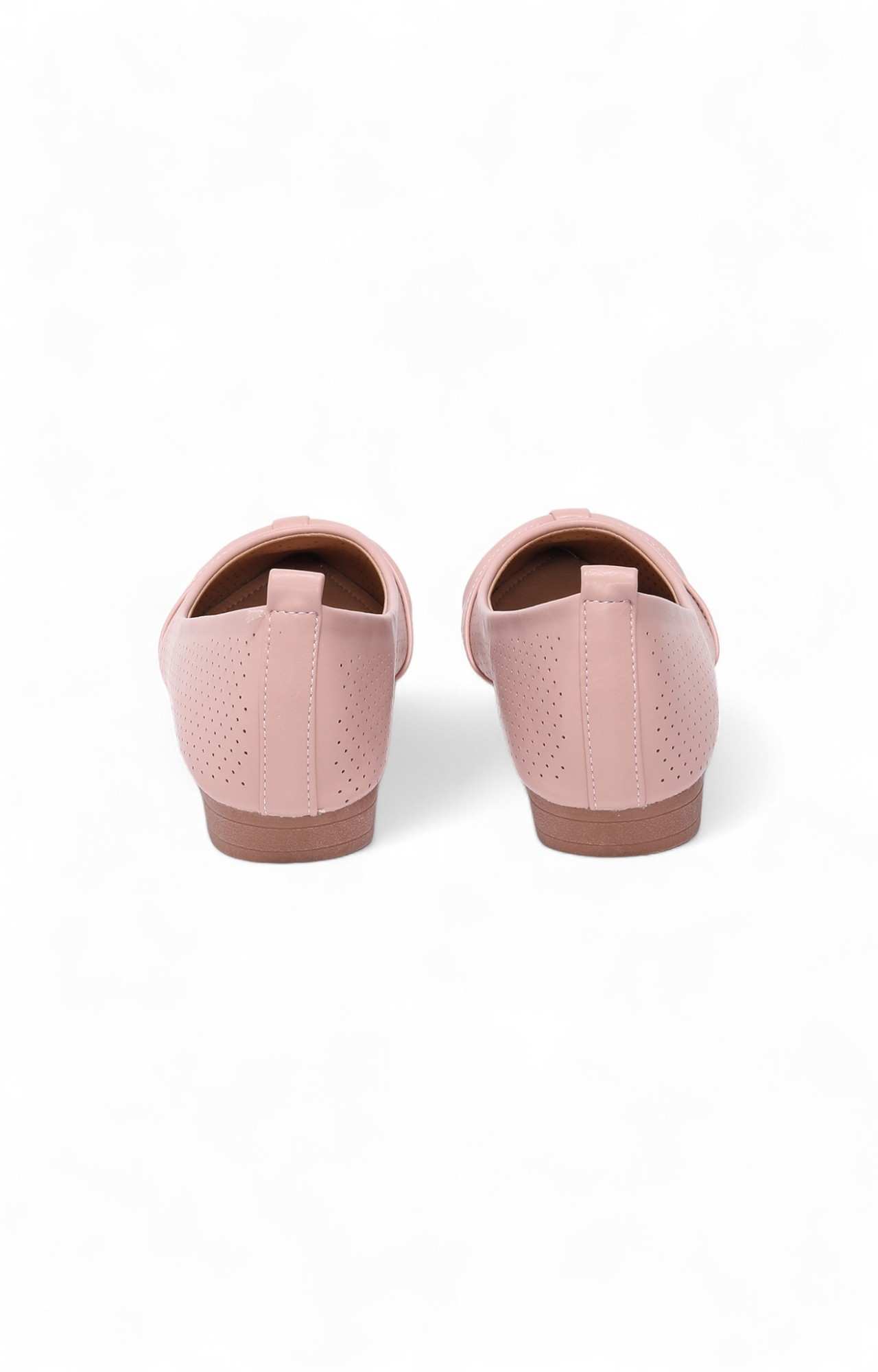 Women Pink Ballerinas Flats with Twisted Work