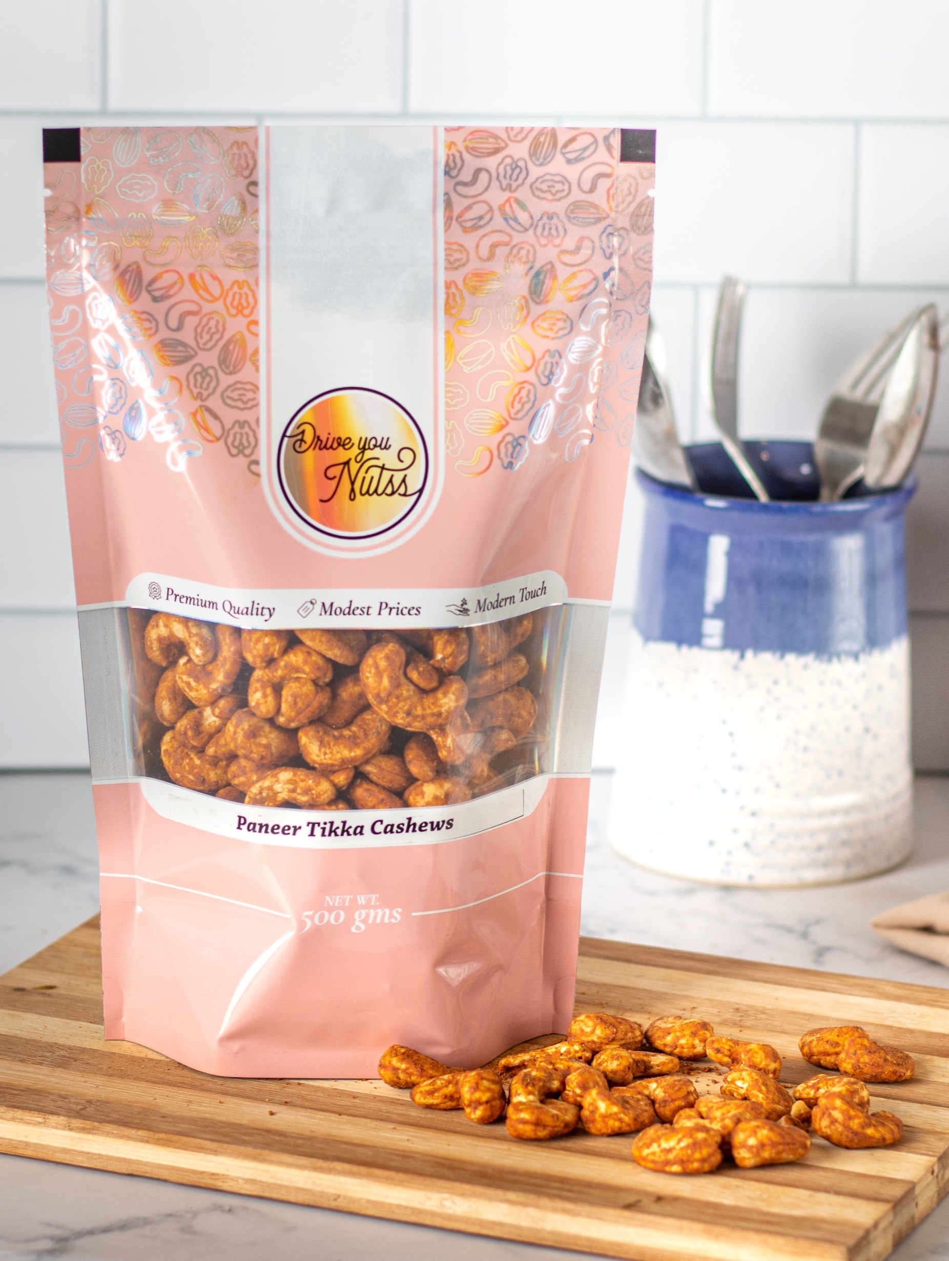 Drive You Nutss | Paneer Tikka Cashews (250 Gms) undefined