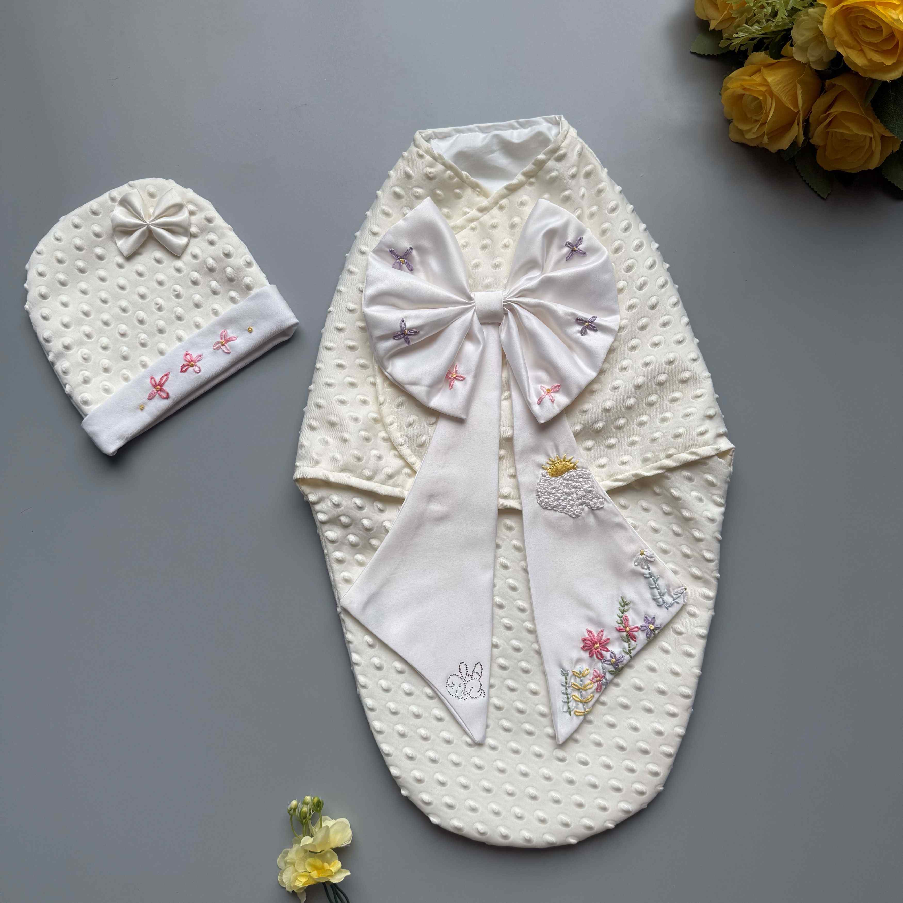 Cloud Garden Swaddle Set