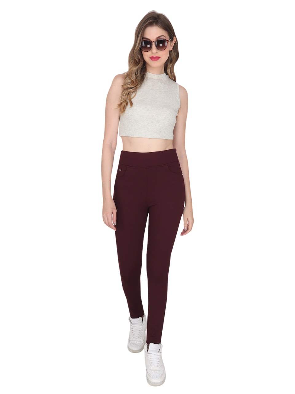 Albion By CnM Wine Women's Jegging