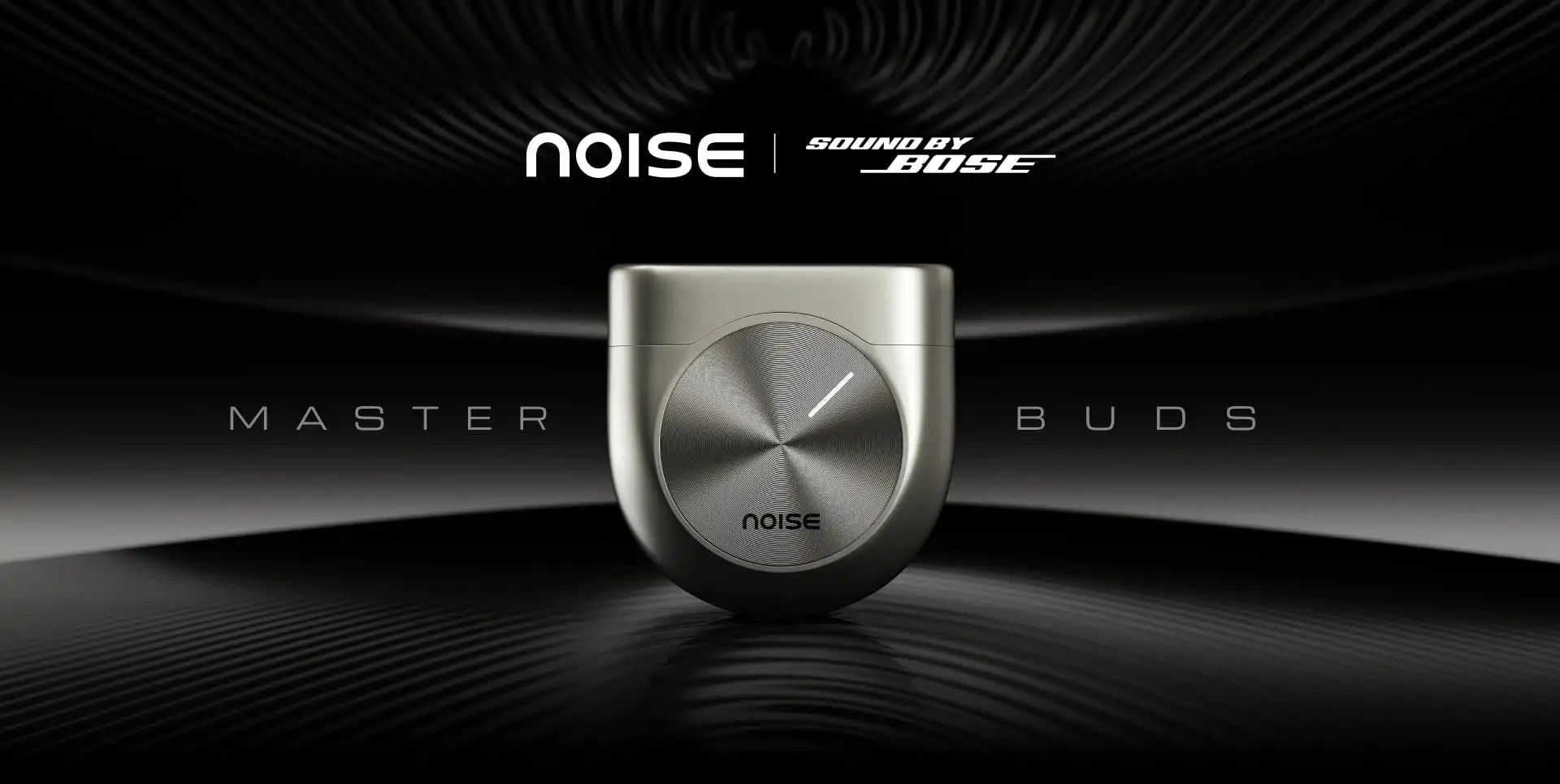 Noise Master Buds True Wireless Earbuds with ANC, Sound by Bose, Silver 9