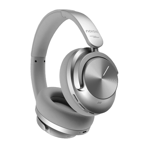 Noise Master Buds Max Wireless Over-Ear Headphones with ANC, Sound by Bose, 60-Hour Playtime, Silver 8