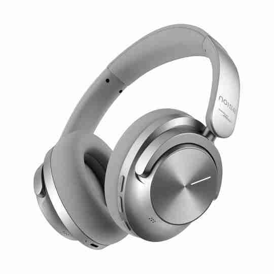 Noise Master Buds Max Wireless Over-Ear Headphones with ANC, Sound by Bose, 60-Hour Playtime, Silver 10