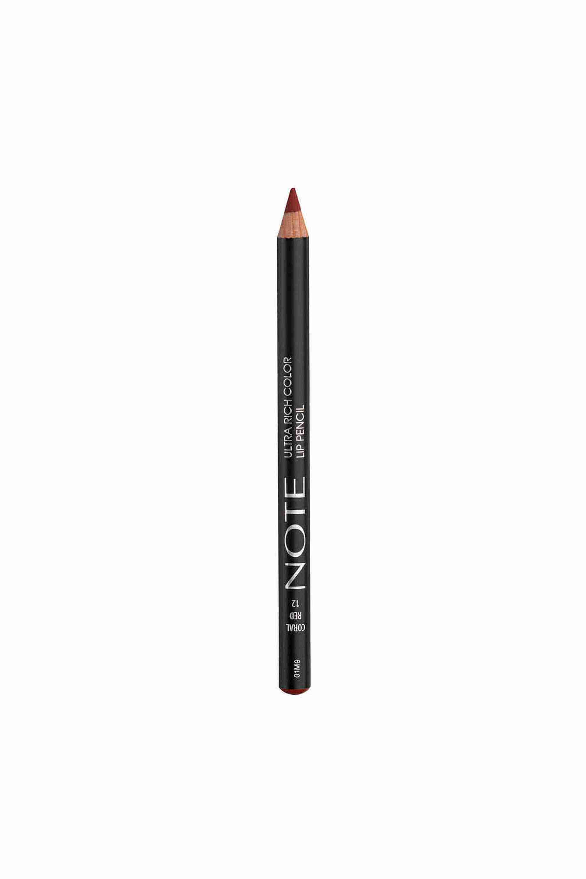 Ultra Rich Color Lip Pencil - 12 Coral Red, 1.1 gm