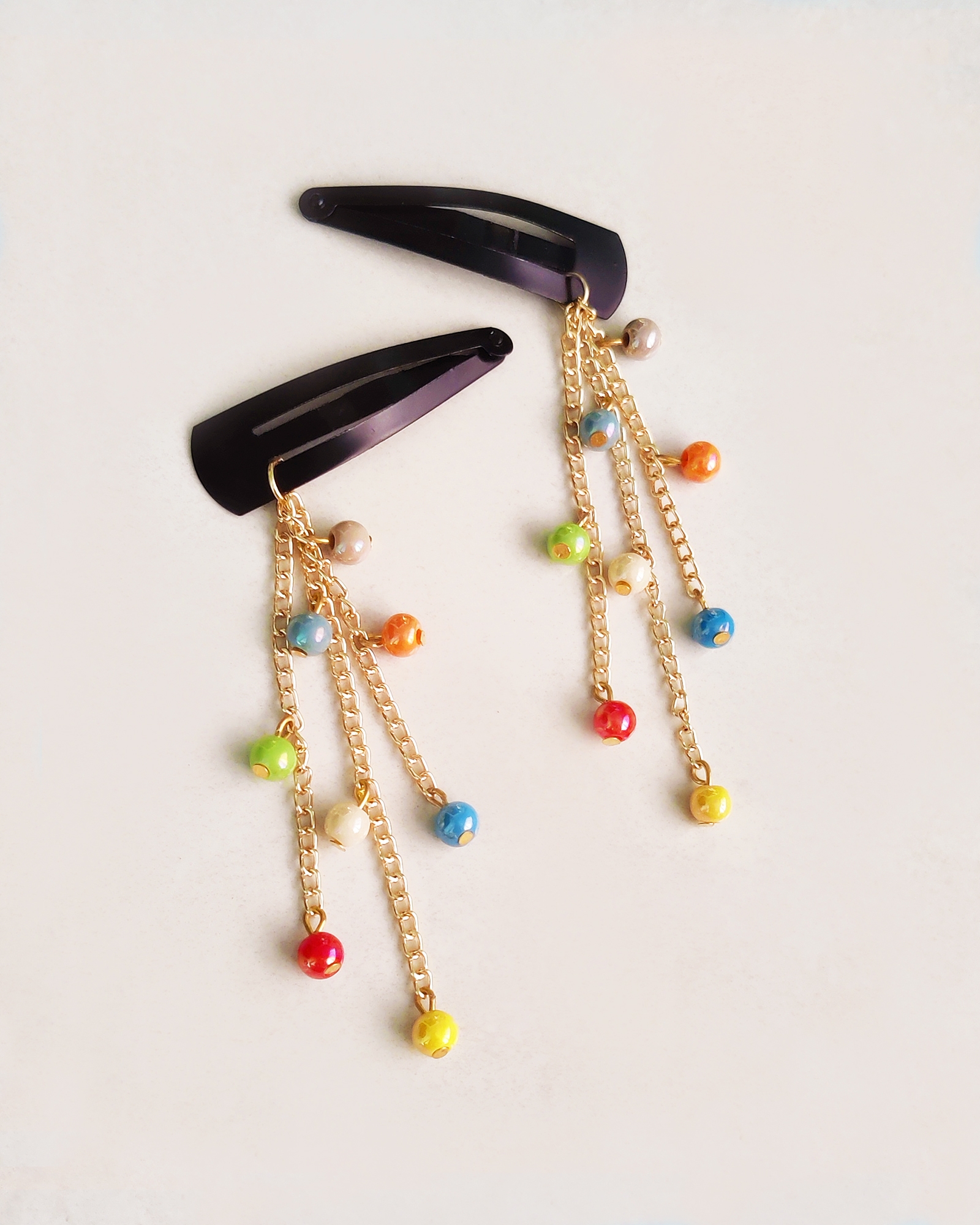 Little Candies Dangling Clips - Red, Yellow