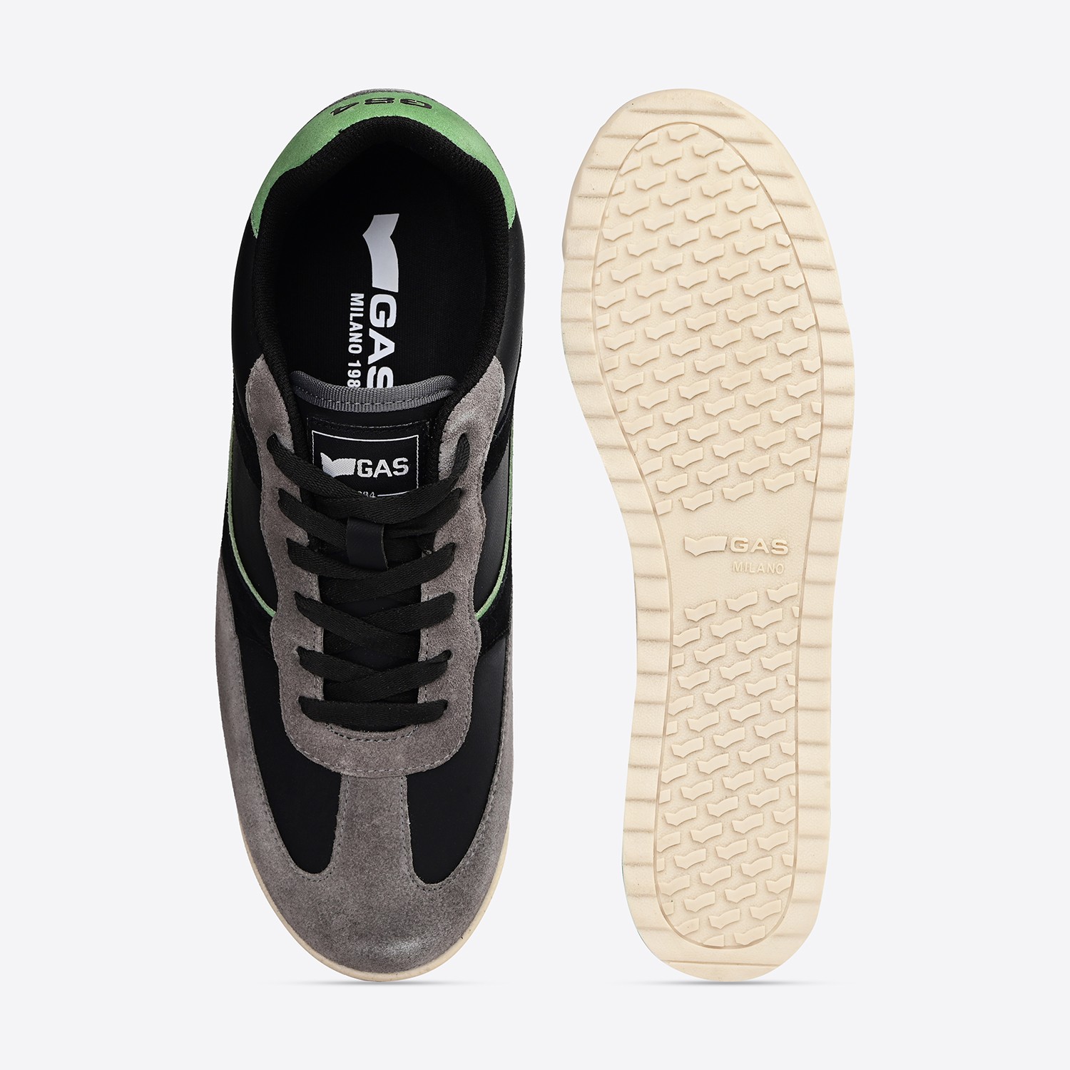 GAS | Men's HyperTrack Black Grey Sneakers|6