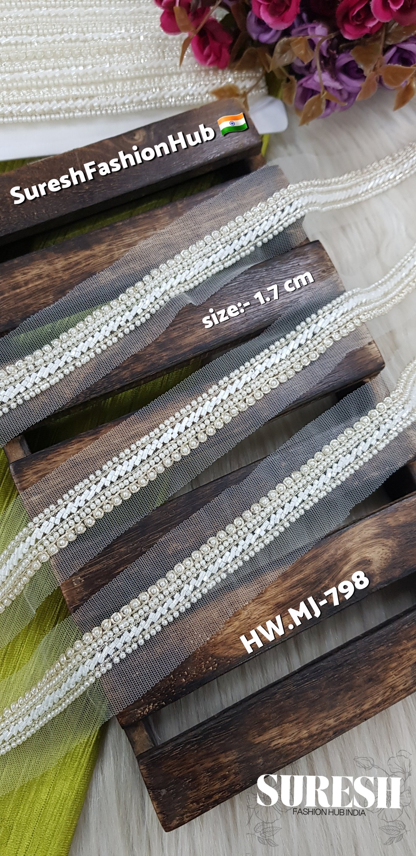earl Handmade Net Embroidery Lace – MJ-798