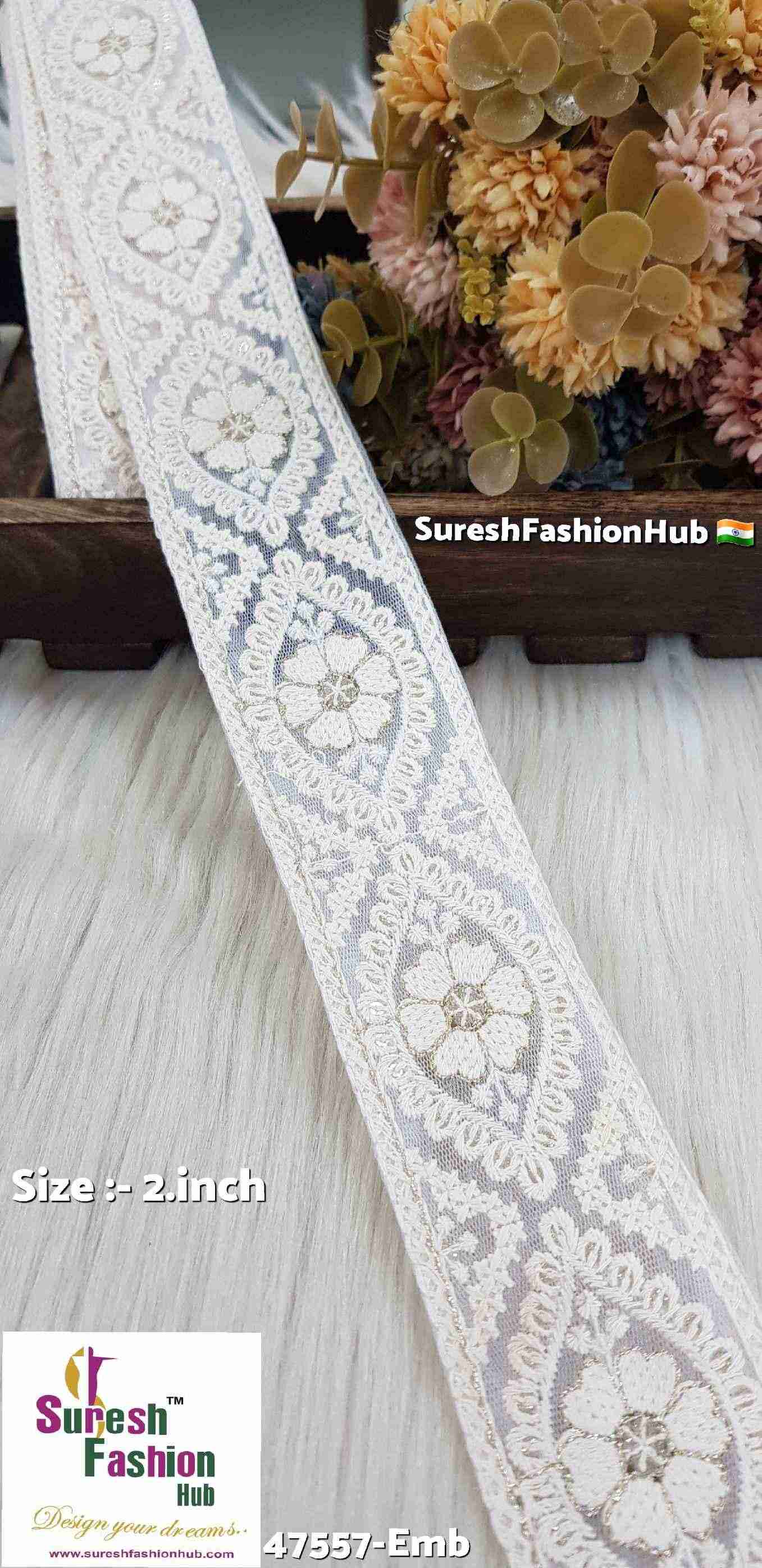 OffWhite Splendor Lakhnavi Lace