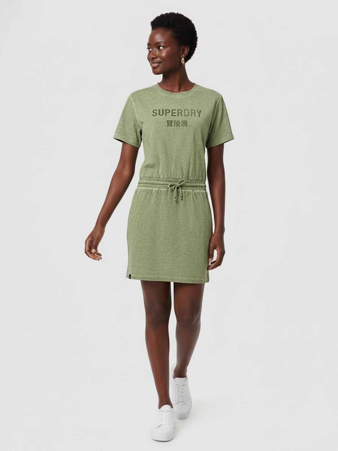 VINTAGE EFFECT TSHIRT DRESS