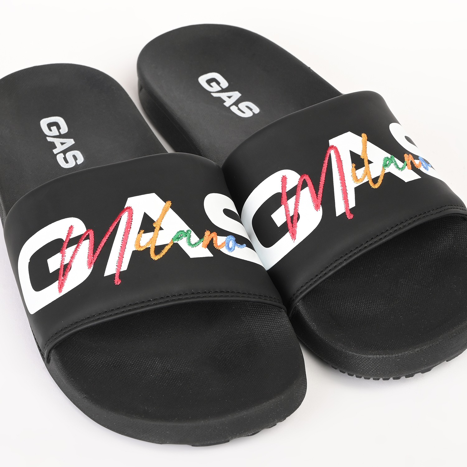 GAS | Men's LuxeEdge Black Slides|3