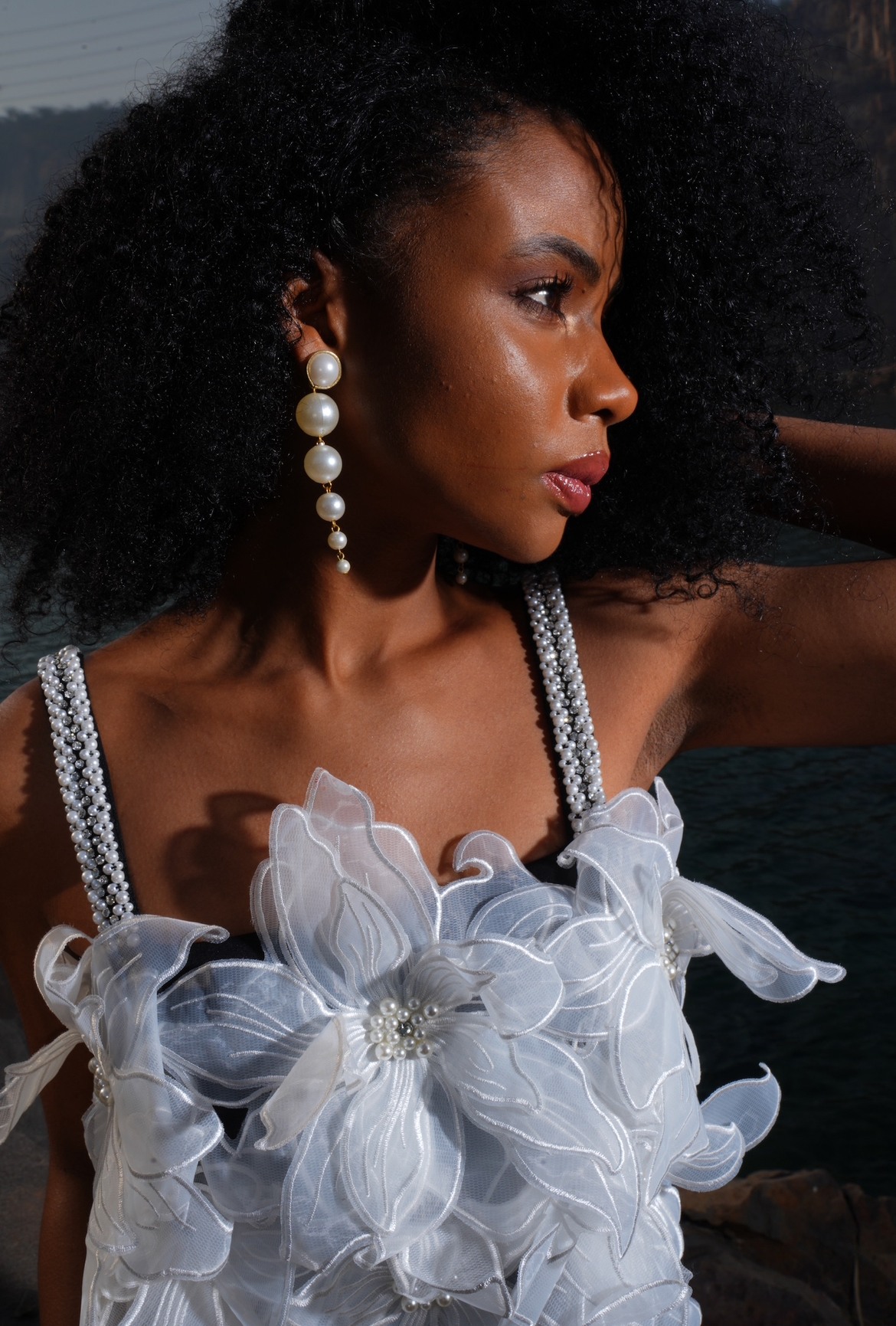 Pearl Trail Earring Style