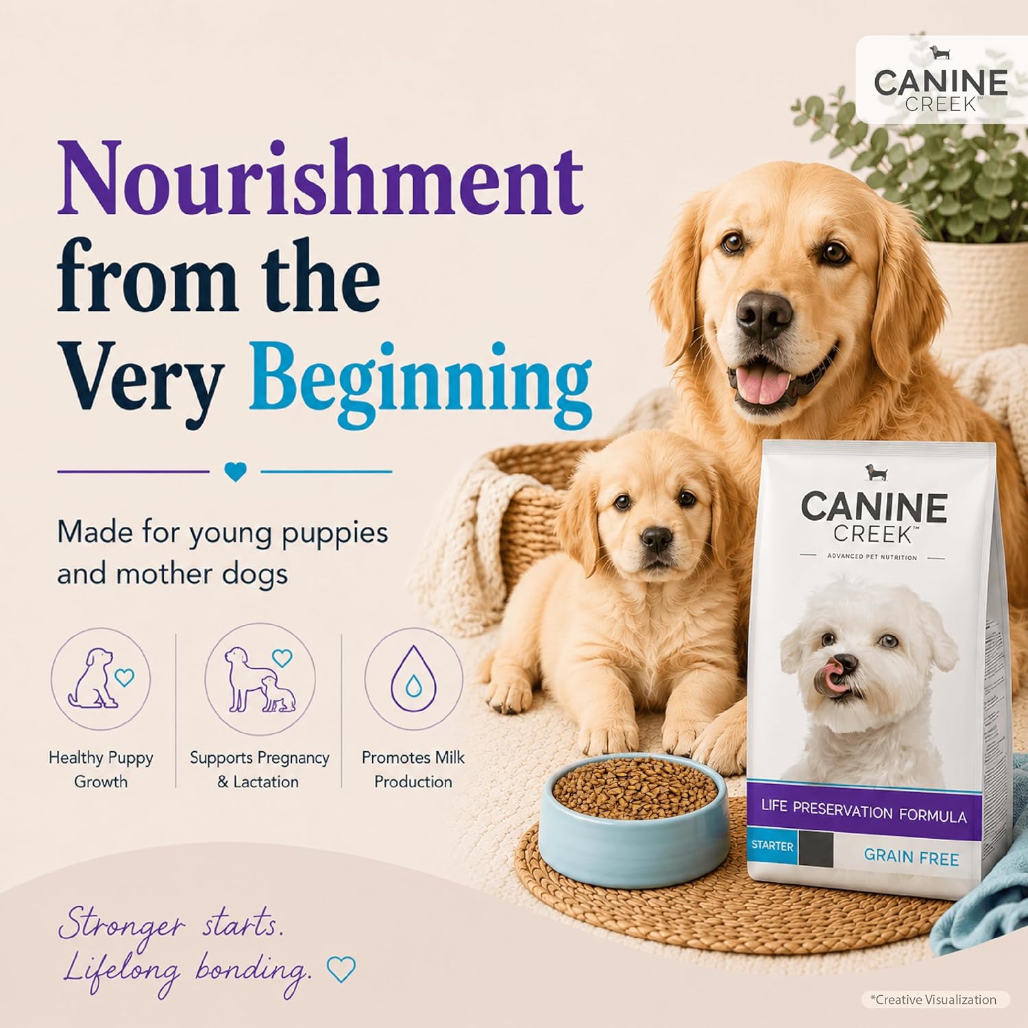 Canine Creek Ultra Premium Starter Puppy Dry Dog Food