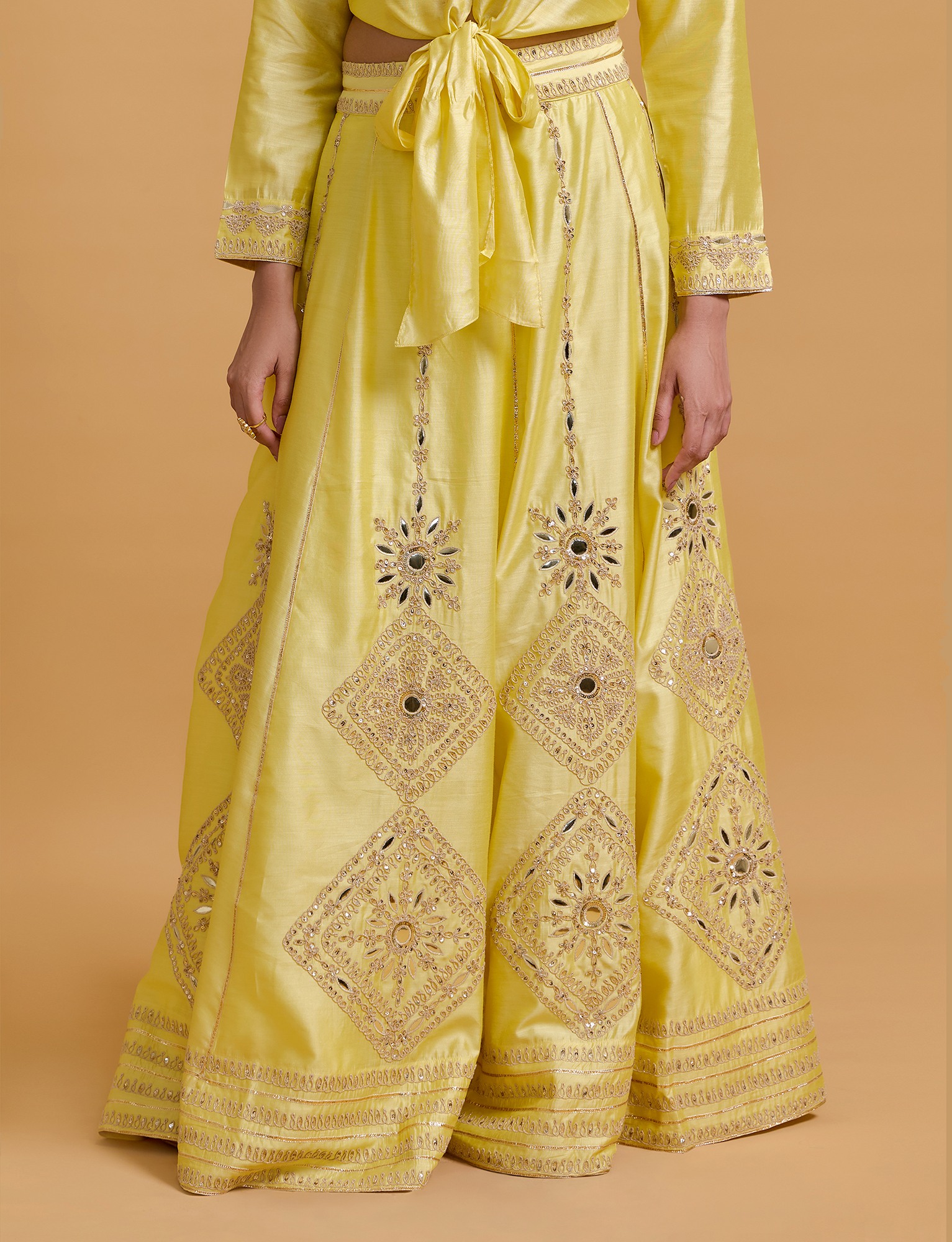 Zeenat Yellow Skirt