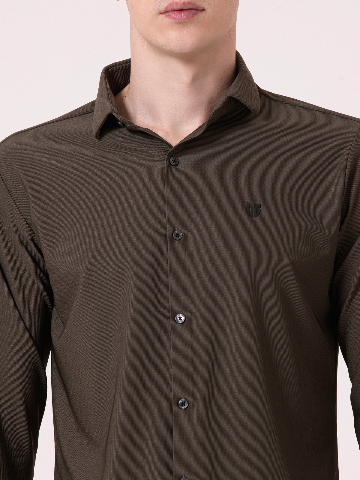 Albion Mens Brown Casual Shirt