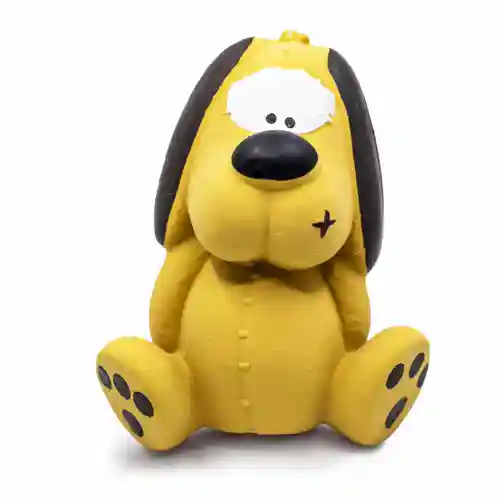 Barkbutler Fofos Latex Bi Dog Toy for Dogs | For Small Chewers (Yellow)