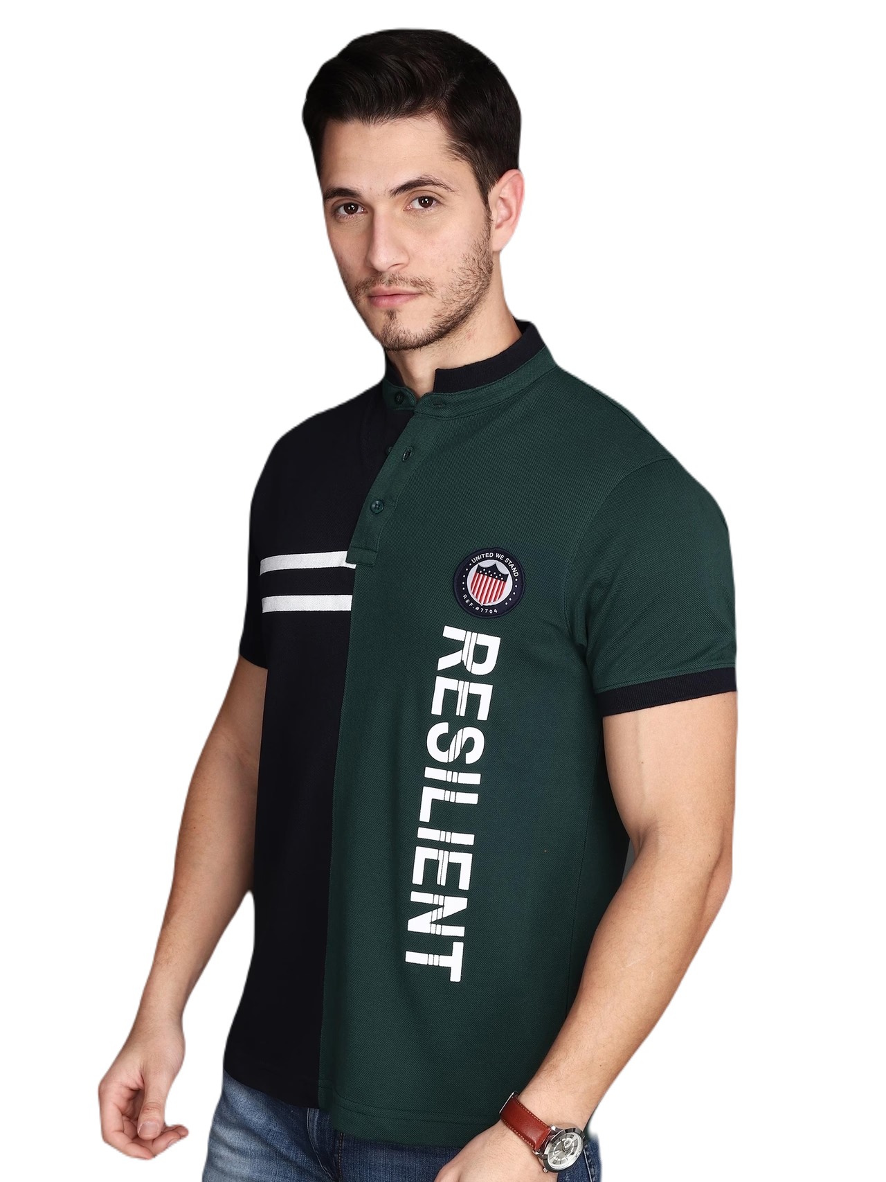 Albion Mens Cyan Hunter Green T-Shirt