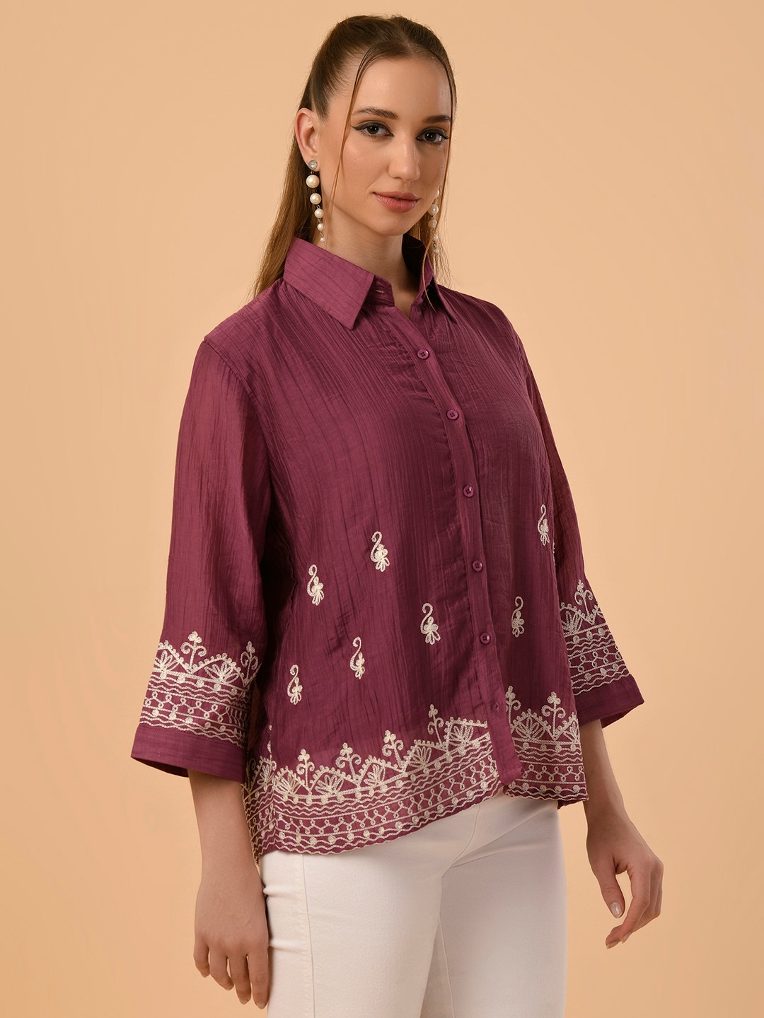 ALBION SMART LADIES PURPLE TOP
