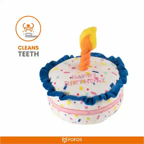 Barkbutler Fofos Birthday Cake Plush Toy for Dogs