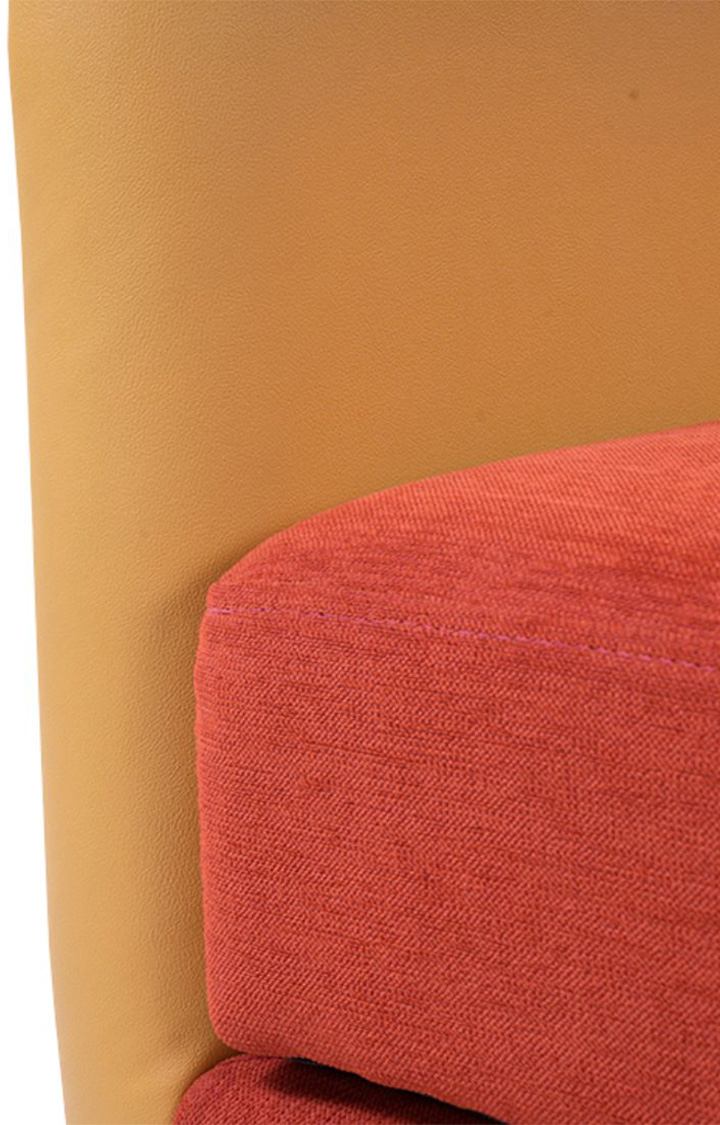 Viva Storage LHS Chaise Lounger Rusty Cider Orange Colour