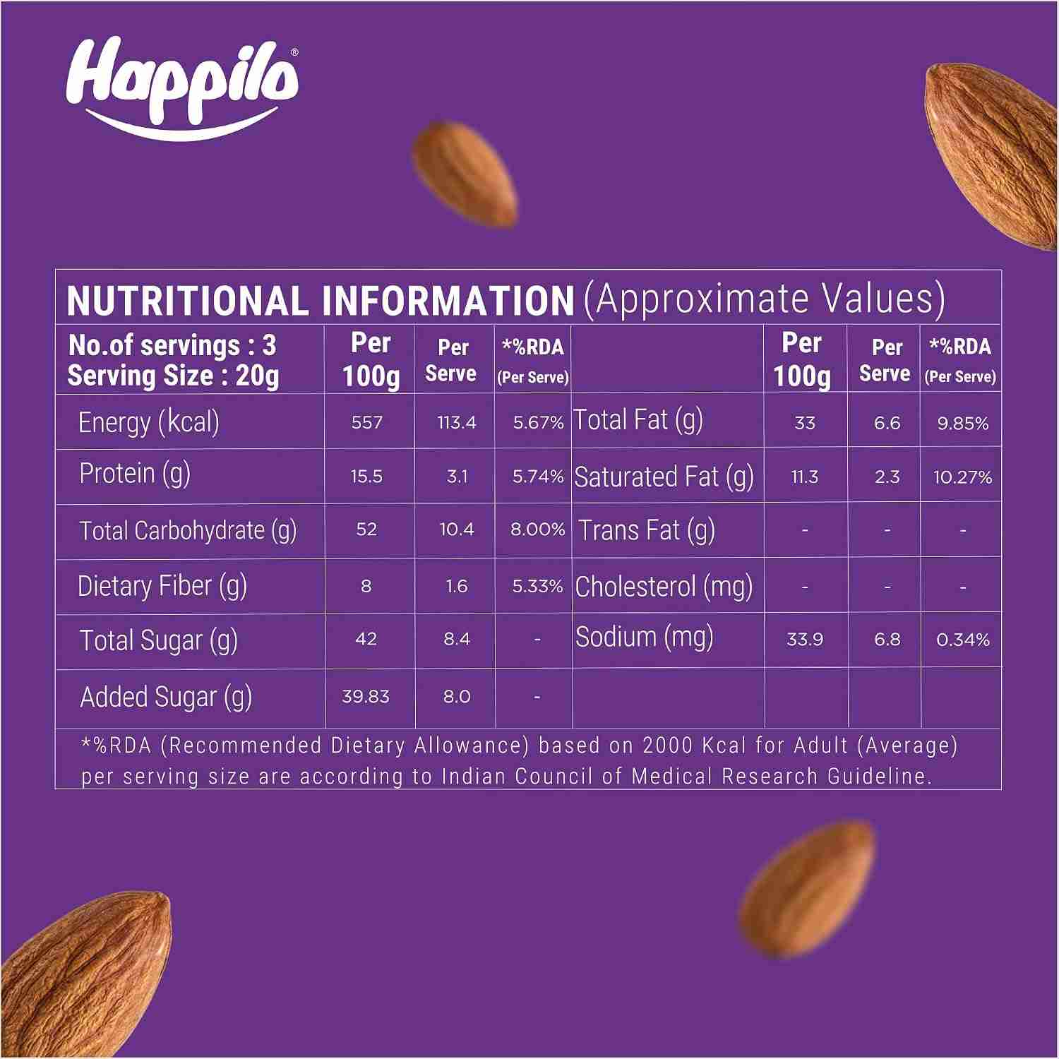 Happilo Almond Peanut Butter Protein Chikki (Happilo, Bengaluru)