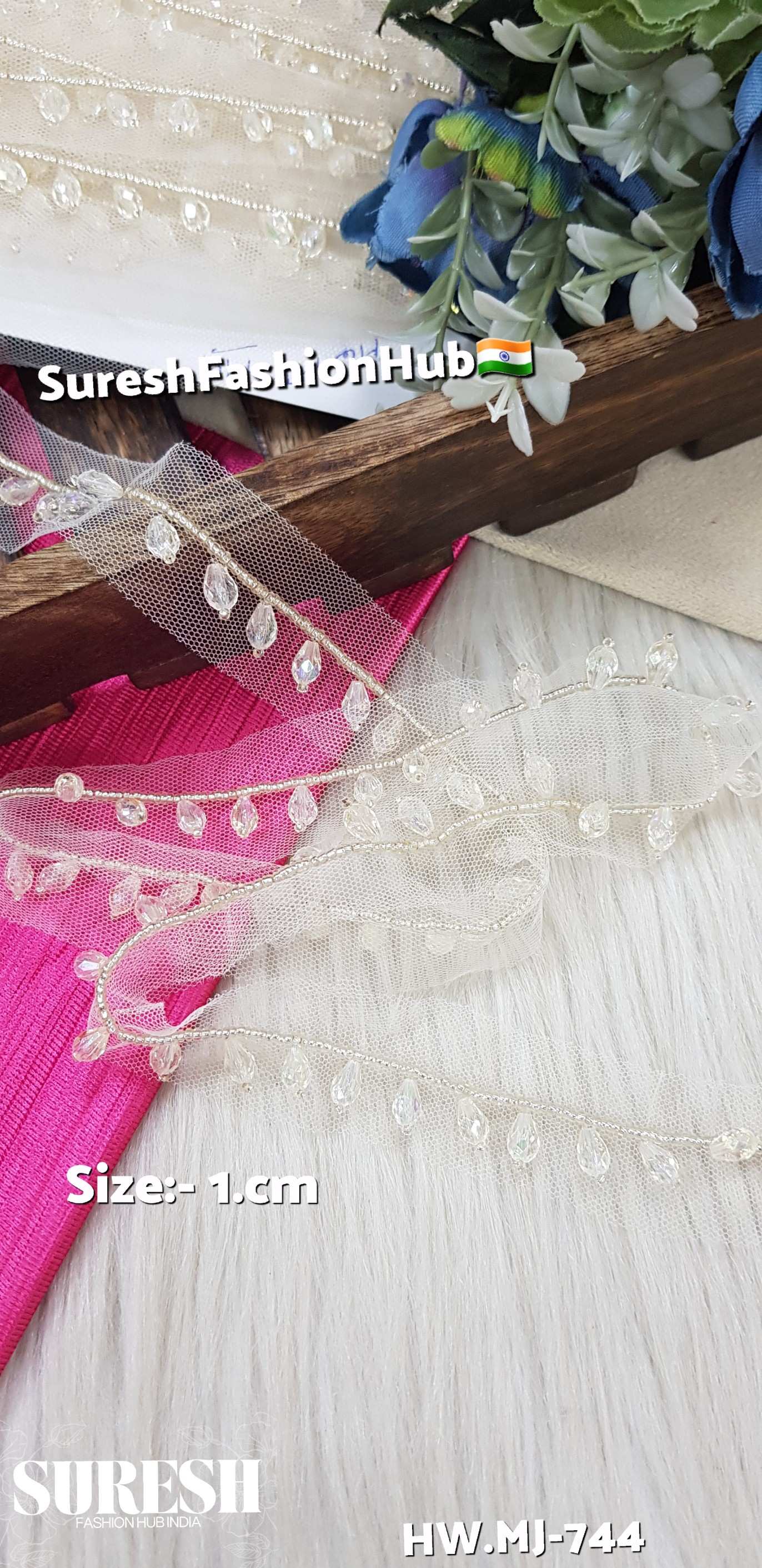Transparent Crystal Water Droplet Hanging Lace