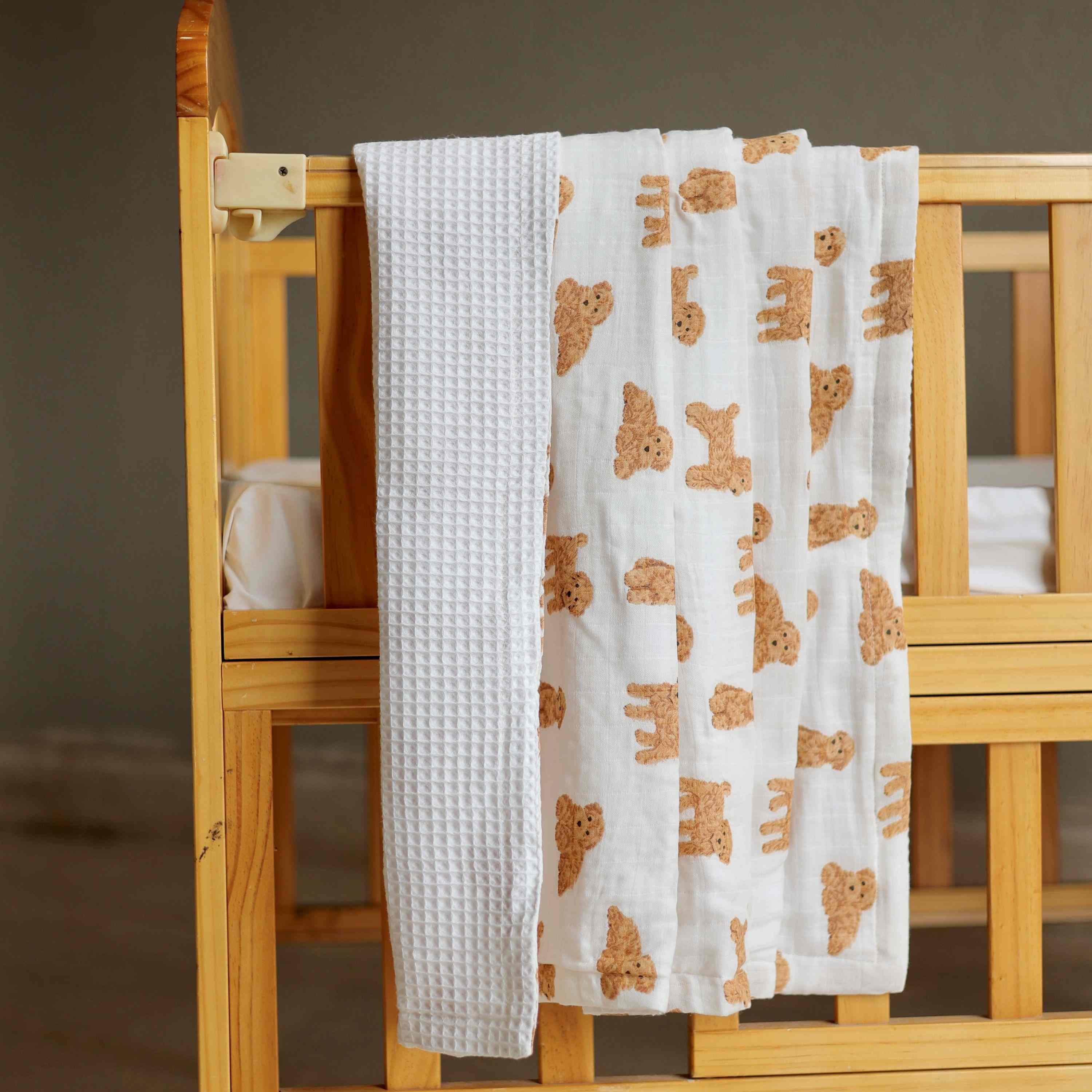 Poodle Playtime Muslin Blanket