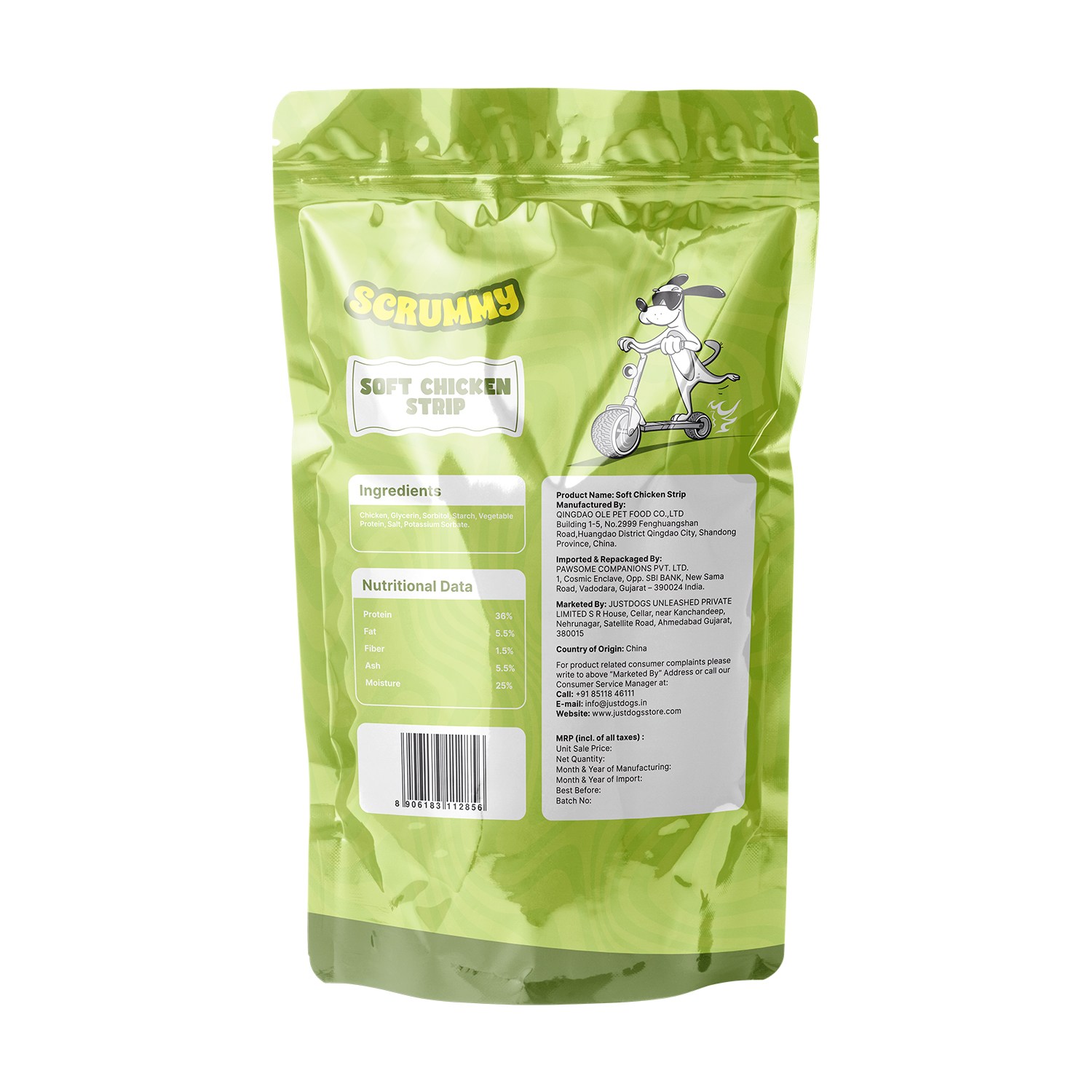 Scrummy Soft Chicken Strips Dog Treats 70g